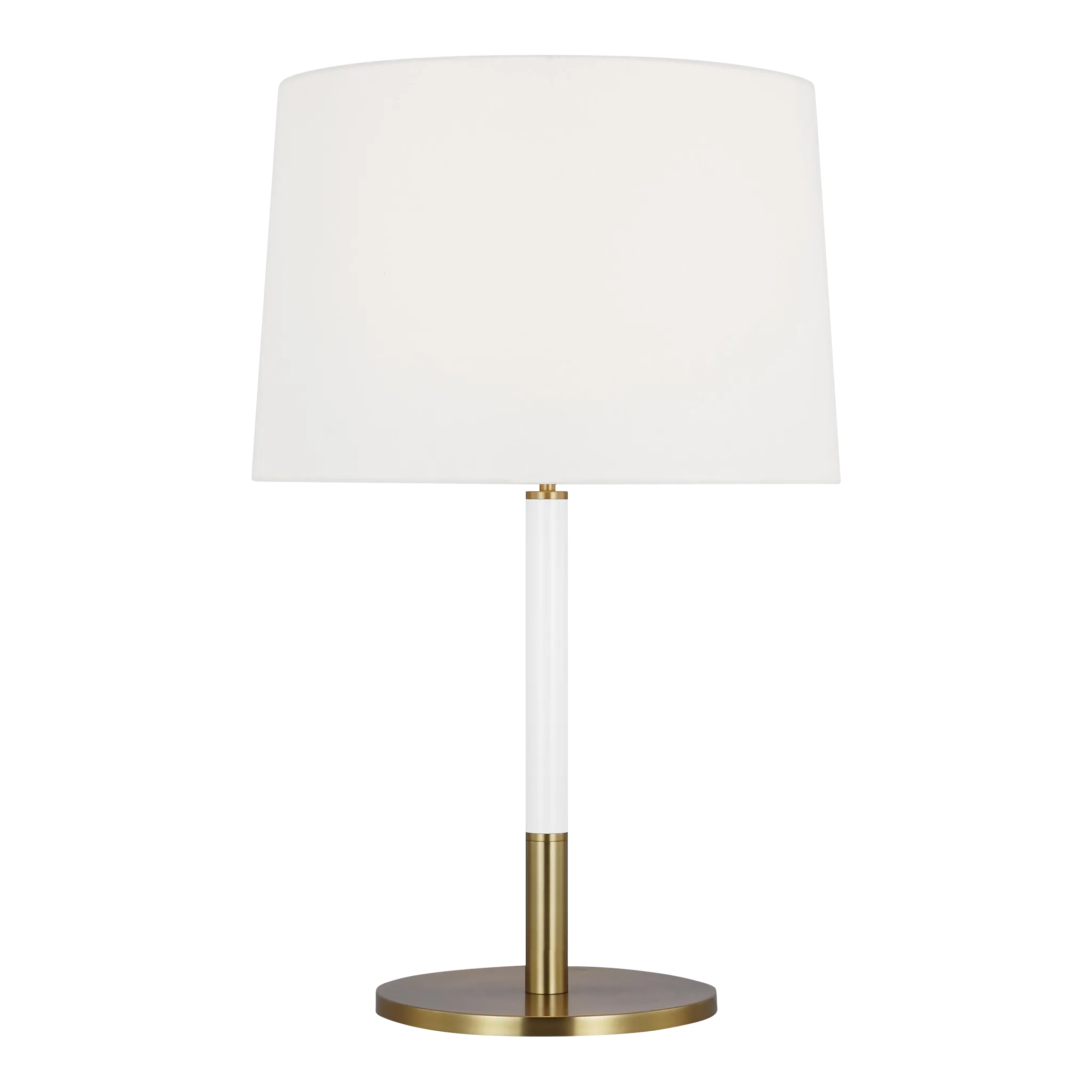 Kate Spade New York by Visual Comfort Studio Monroe Medium Table Lamp in Burnished Brass, Green