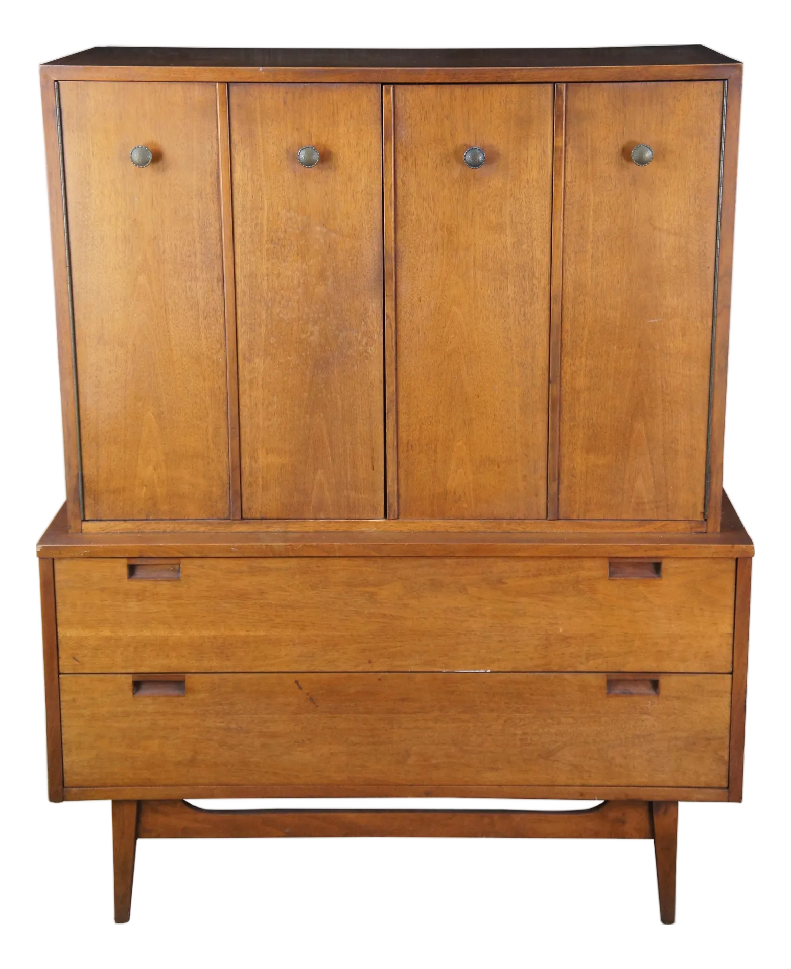 Mid 20th Century American of Martinsville Tallboy Dresser Gentleman\'s Chest