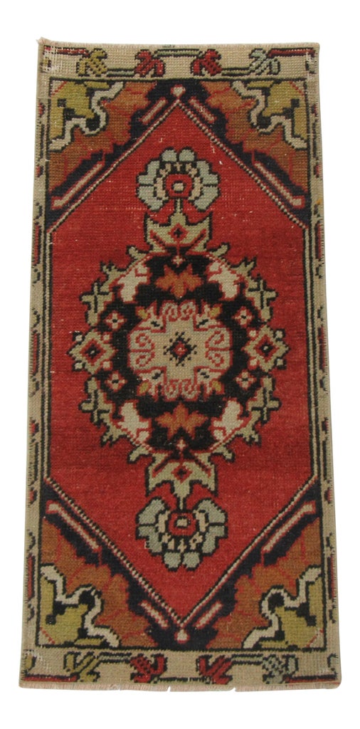 Vintage Mini Turkish Rug | Chairish