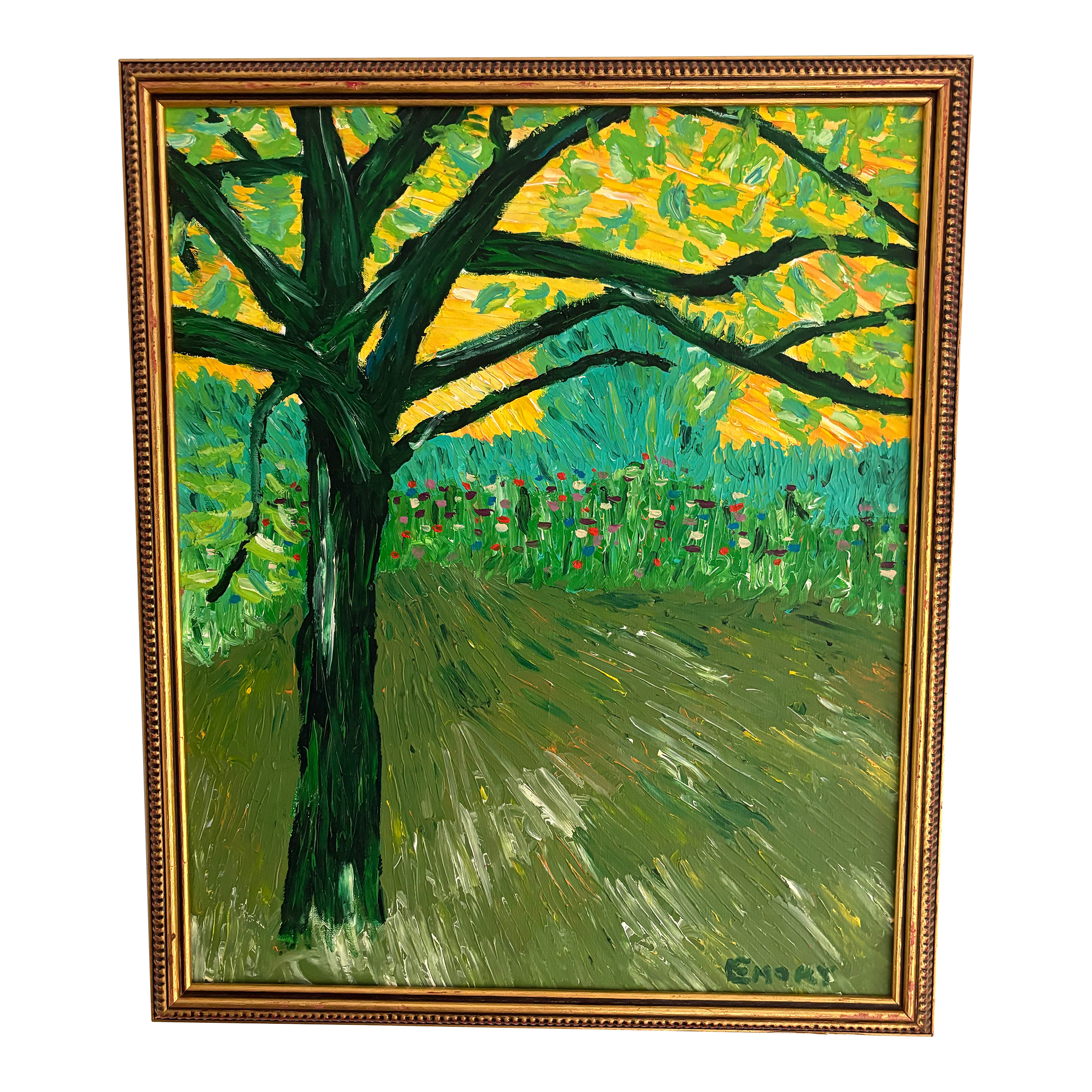 20th Century Oil on Canvas Landscape Signed Emory