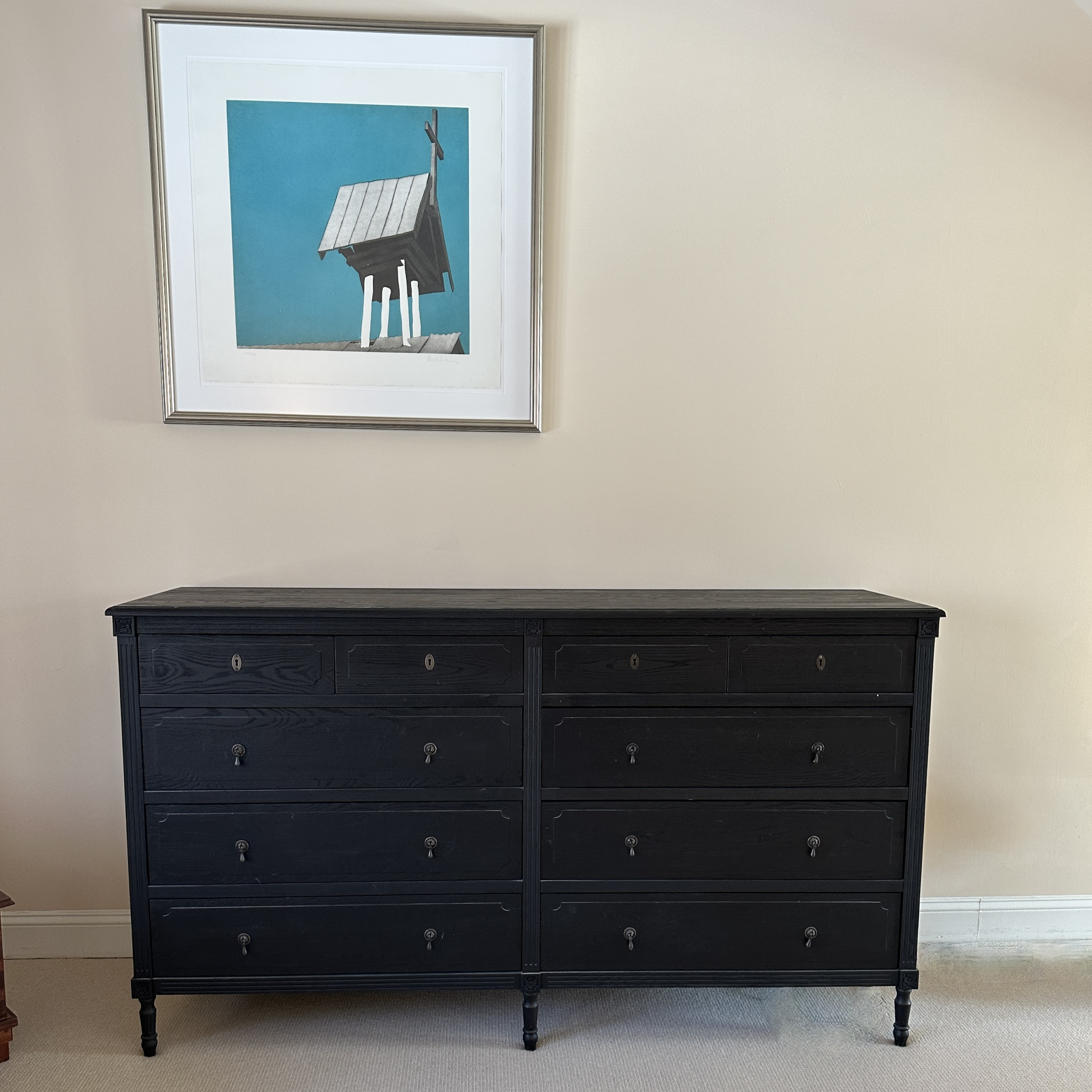 Restoration Hardware Black 10 Drawer Dresser Chairish