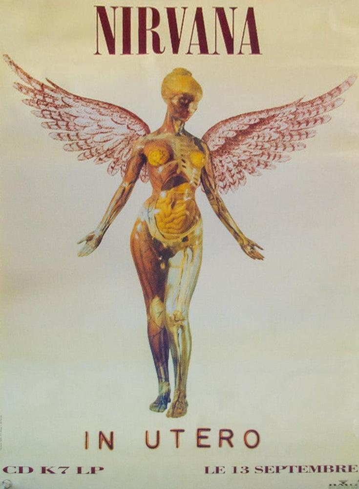 1993年NIRVANA◇IN UTEROプロモーション当時物非売品ポスターUS nirvana-in-utero-poster-1993-6576