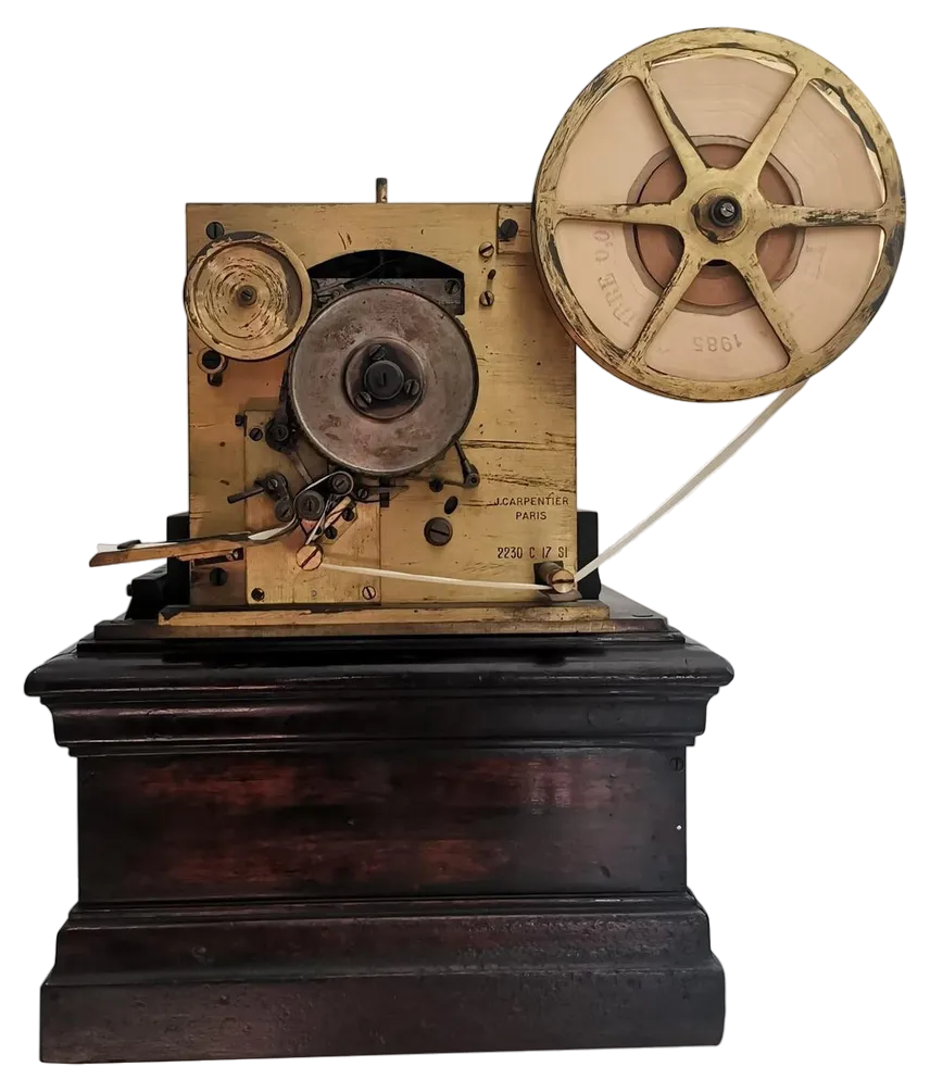 Baudot Multiple-Impression Telegraph by J Carpentier Paris, 1900 | Chairish