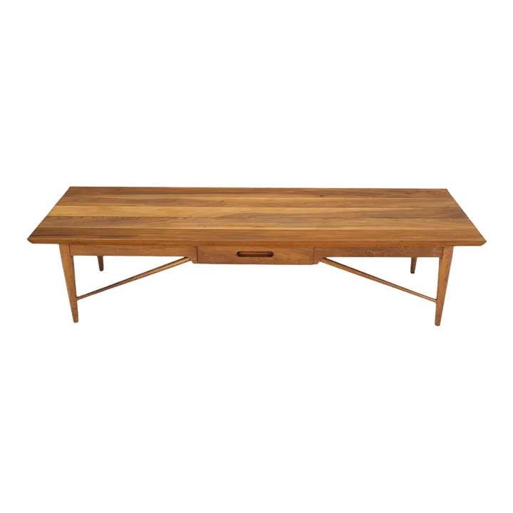 Henredon Solid Walnut Bench Coffee Table Chairish