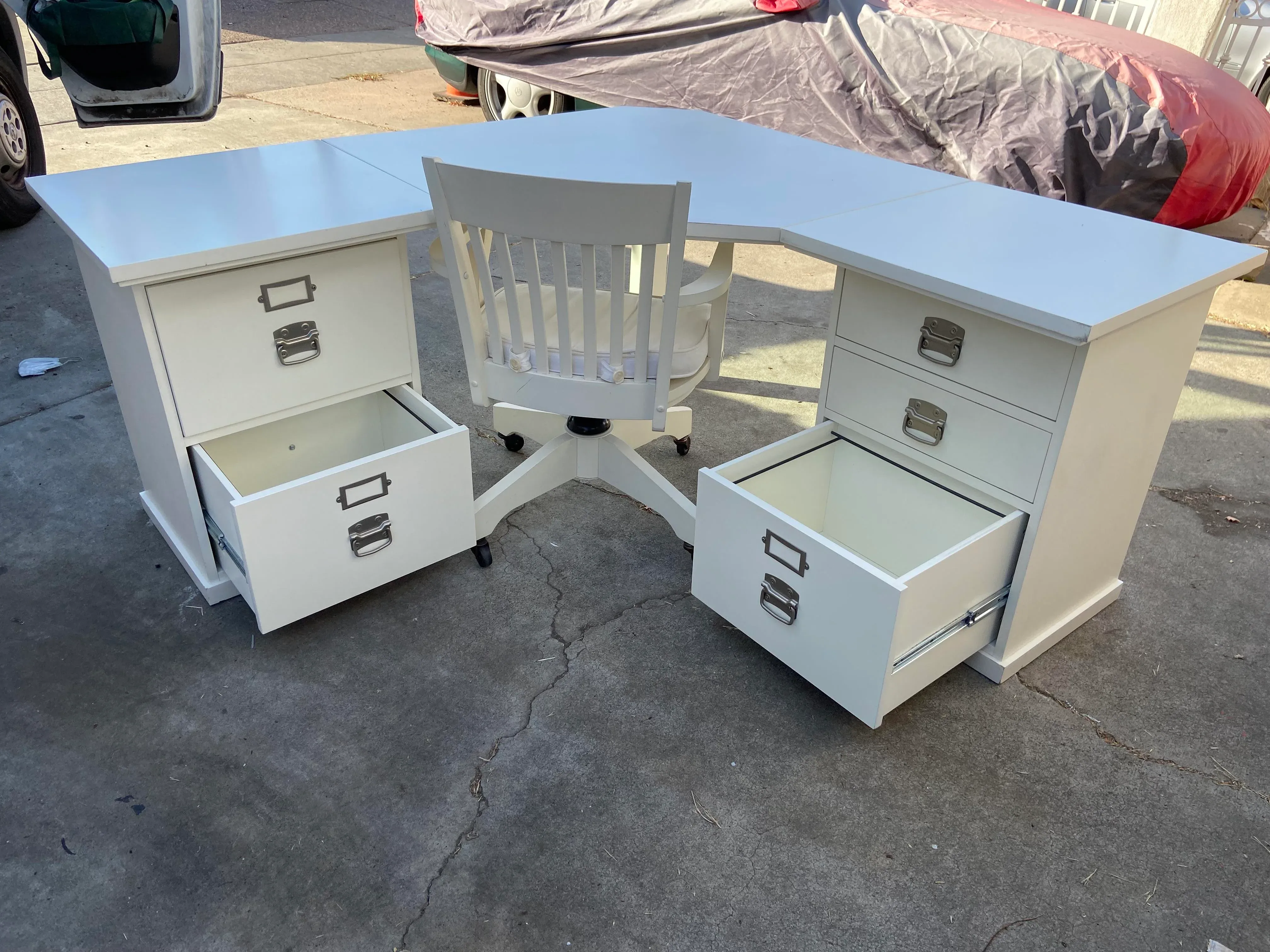 Pottery Barn Bedford Desk Set of 4 Chairish