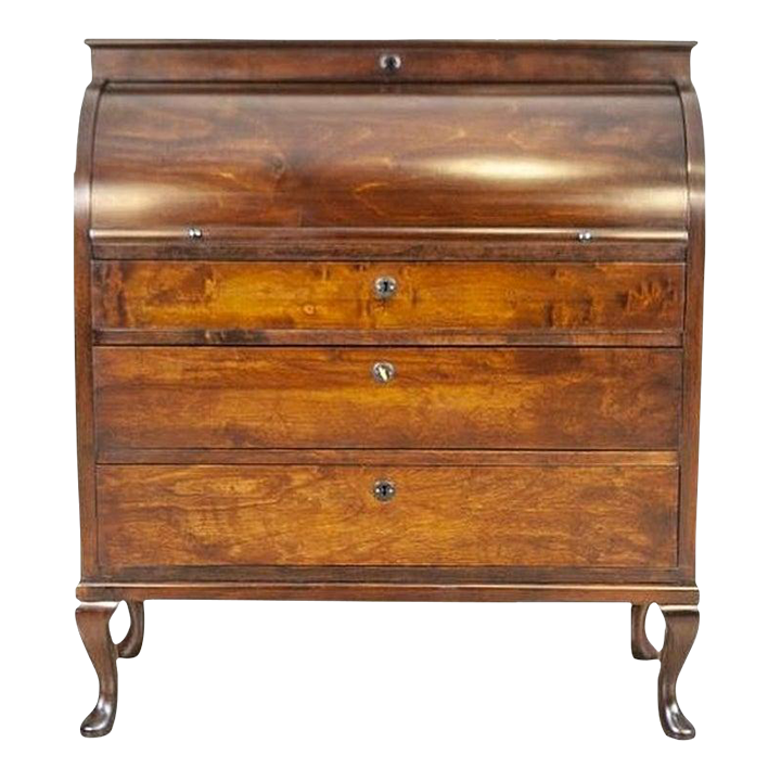 20thCentury Biedermeier Oak Secretary Desk Chairish