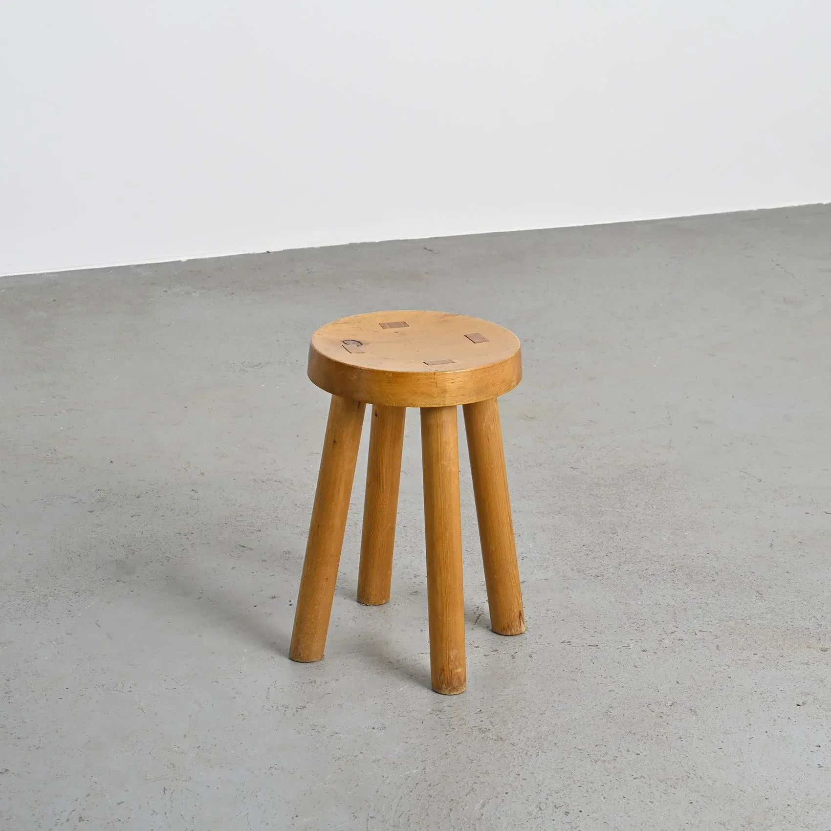 Stool attributed to Charlotte Perriand for Les Arcs, 1960s
