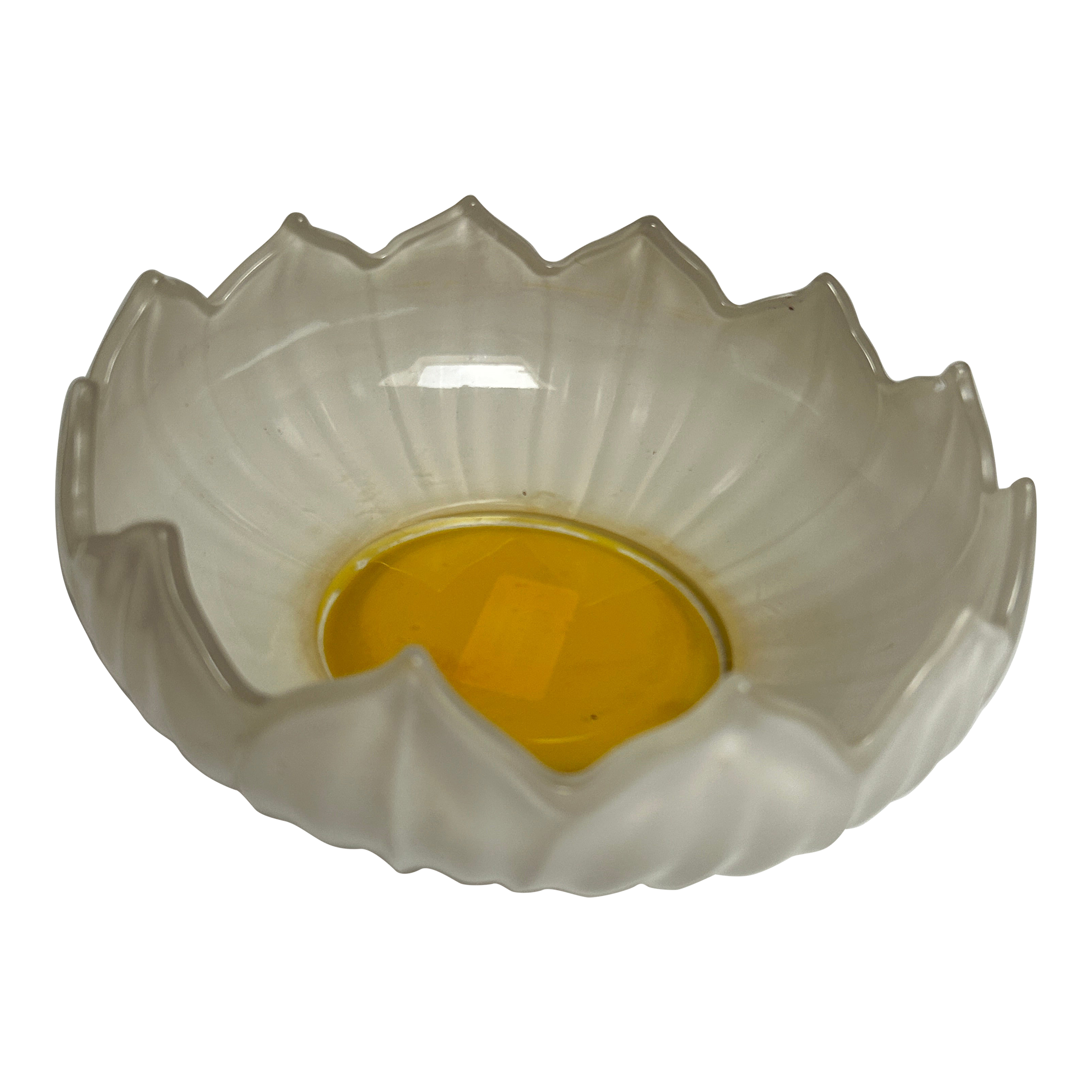 Mid 20th Century Westmoreland Lotus Milk Glass Bowl