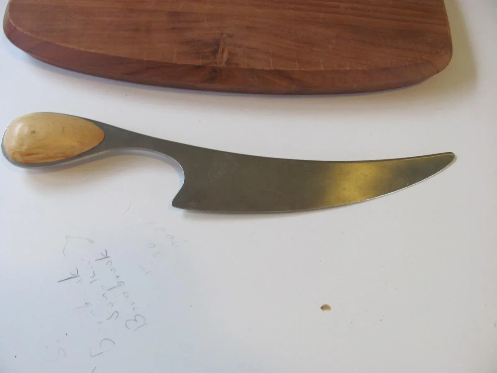 Dansk International Teak Cutting / Cheese Board and Knife by