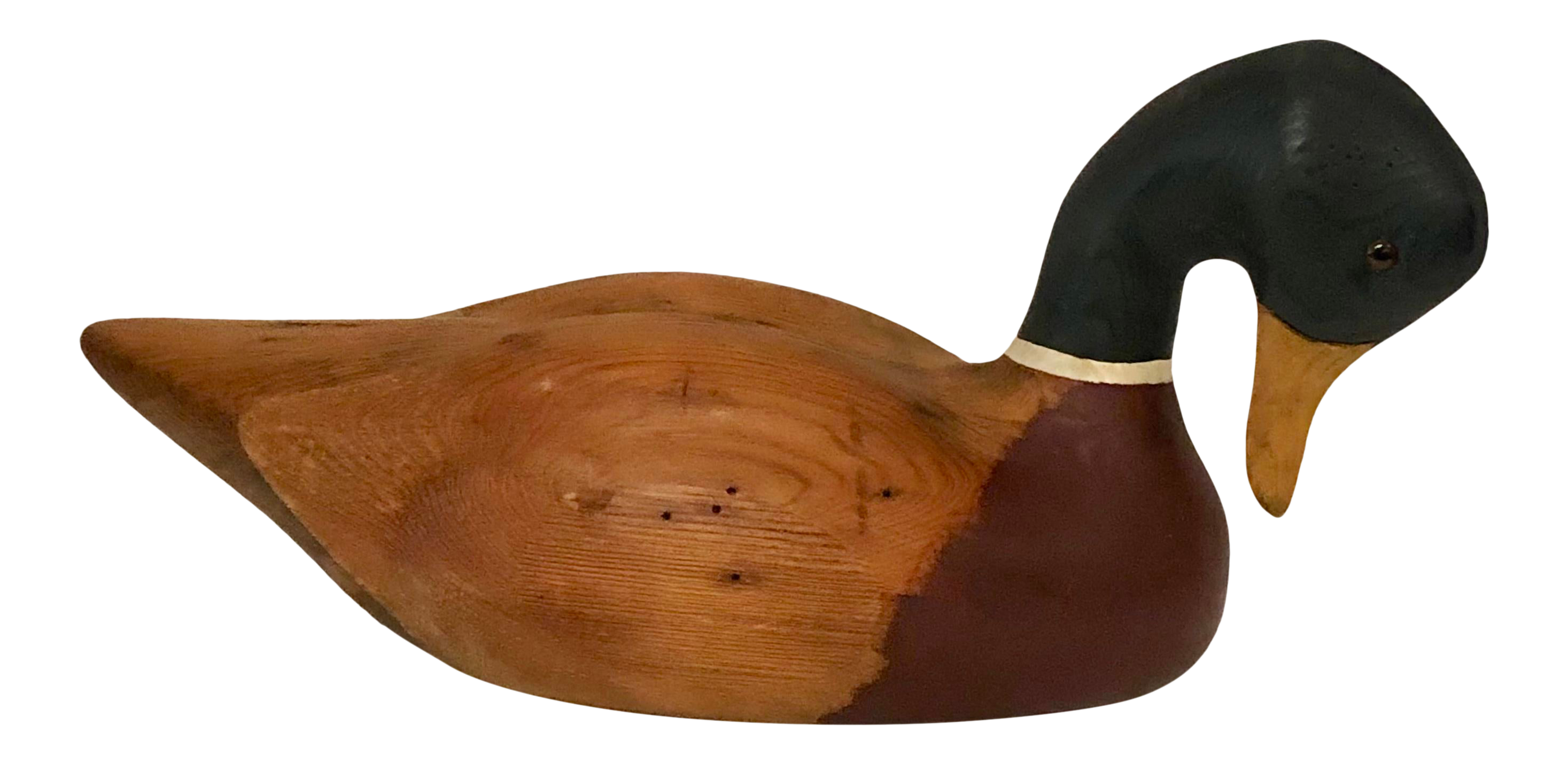 Vintage French Broad River Decoy Company Wood Decoy, Signed R