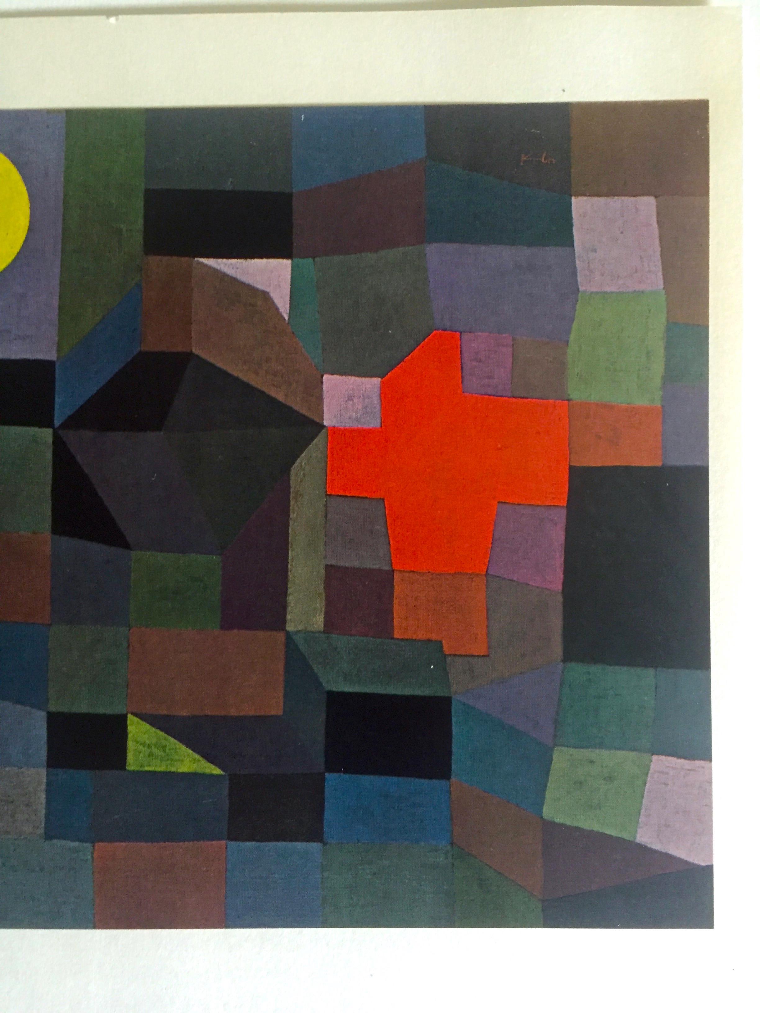 Paul Klee Vintage 1967 Authentic Abstract Lithograph Print
