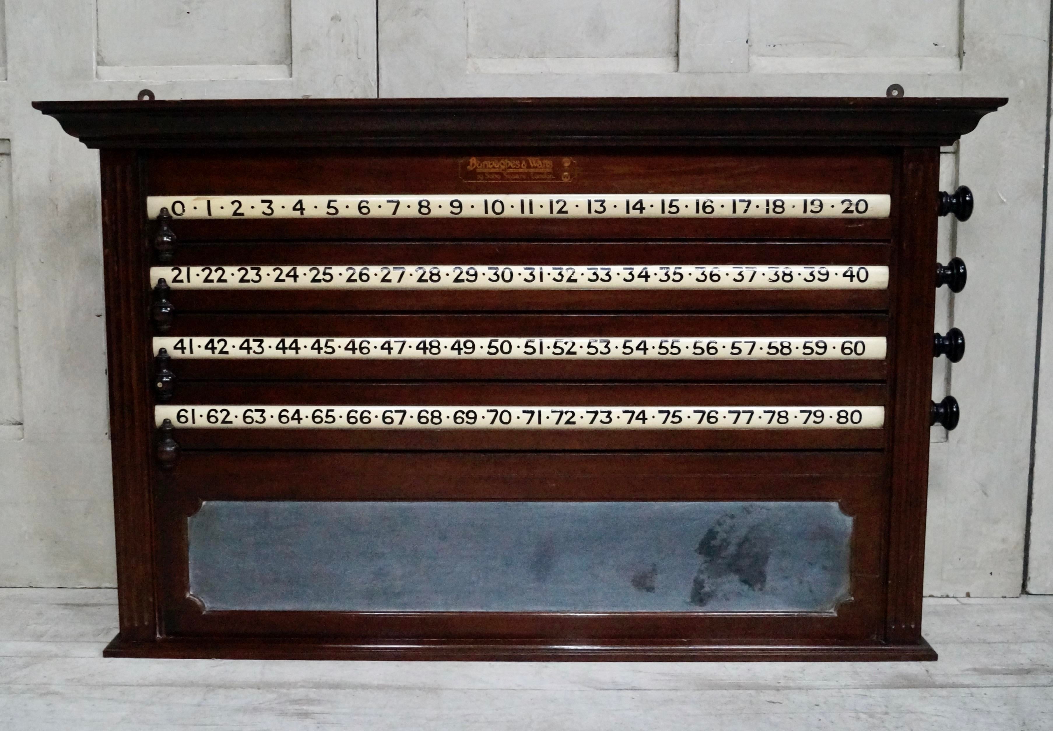アンティーク ビンテージ スコアボード antique scoreboard Antiques Atlas - Antique Billiard Scoreboard, English, Games Room