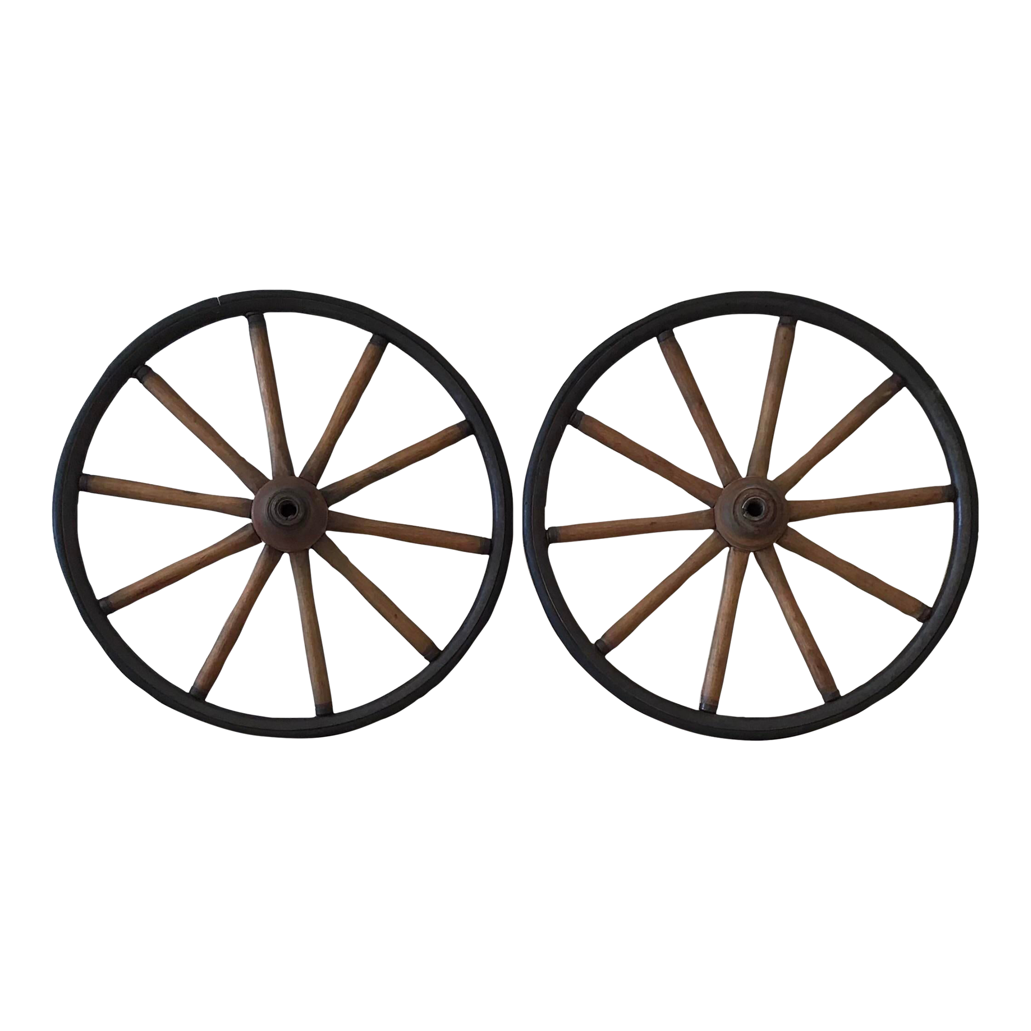 Pair of Vintage Cart Wheels Chairish
