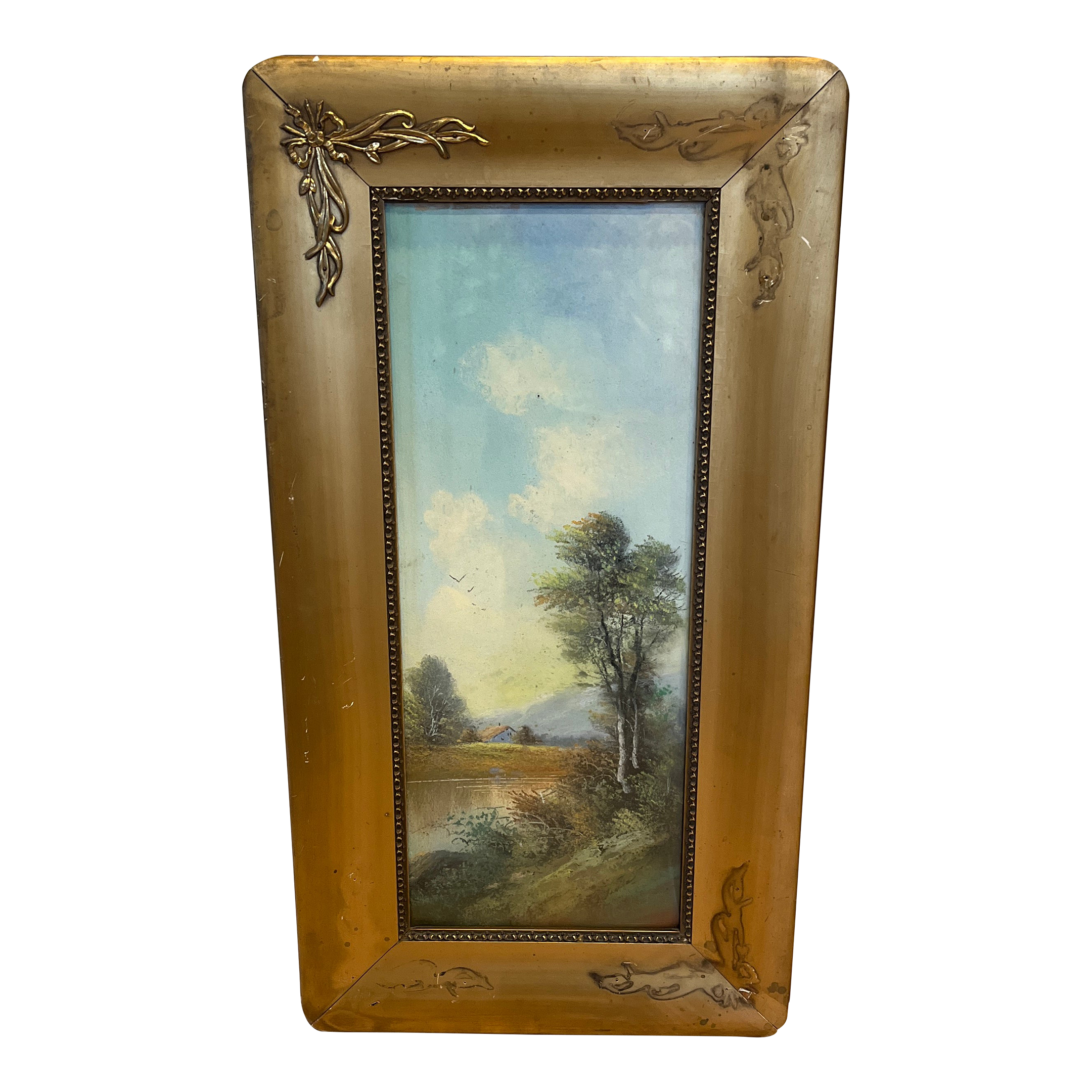 Charcoal Pastel Landscape Drawing Painting