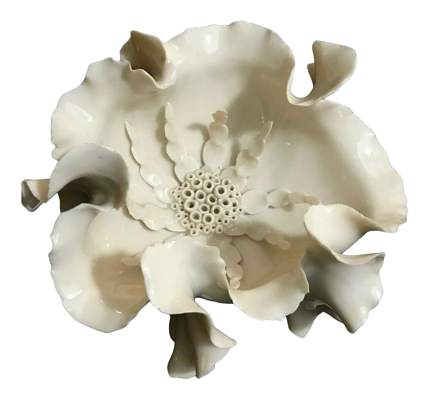 Grace Pilato Organic Sea Form Sculptural Art Bowl Exquisite Delicate Very Rare Chairish