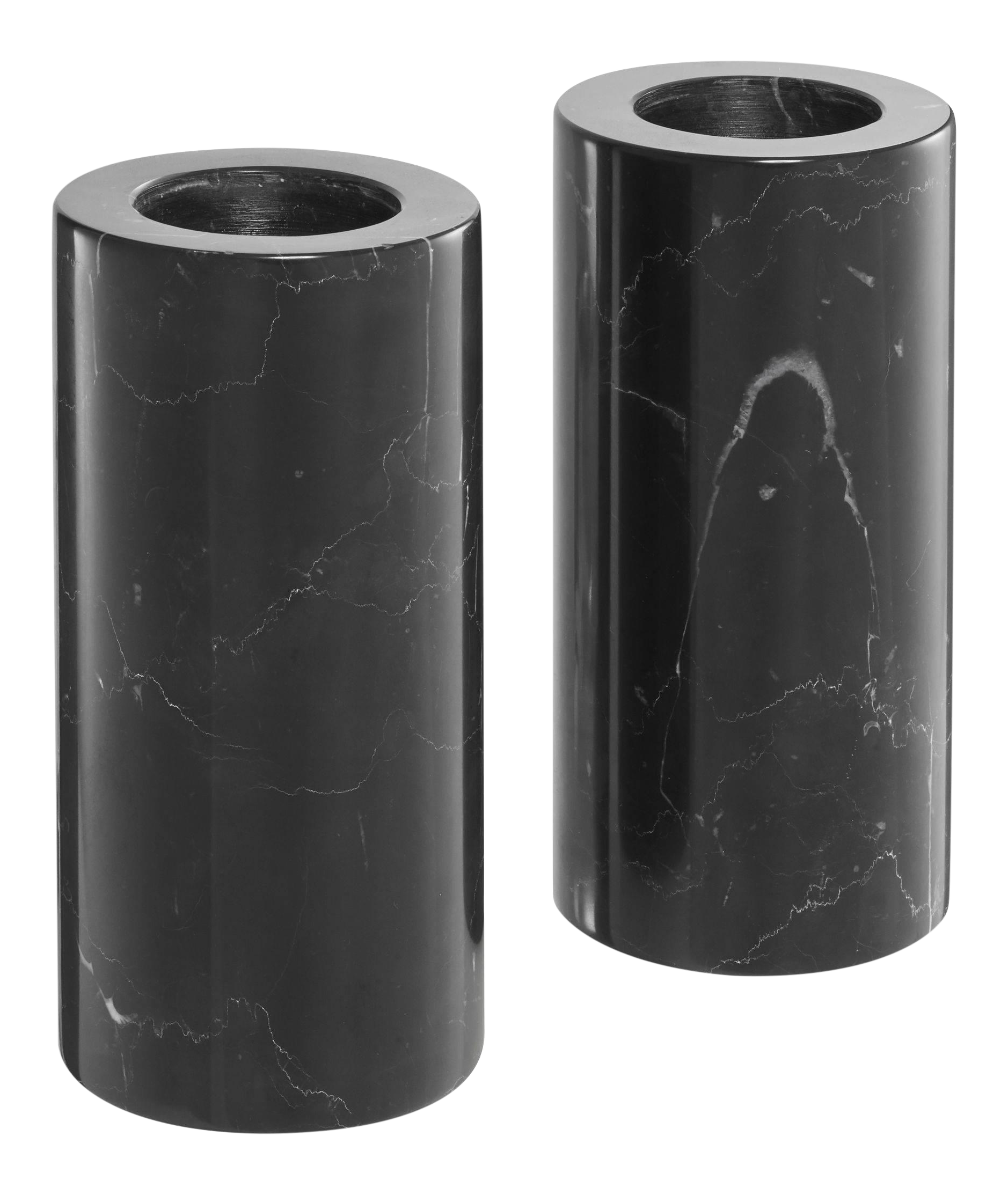 Black Marble Candle Holders, Eichholtz Tobor L A Pair Chairish