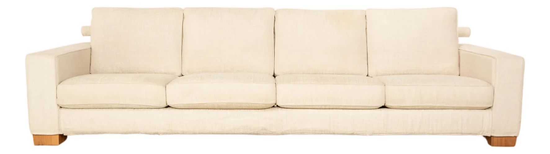 Canapé D'angle Flexform Status 4 Places Tissu Crème - Occasion Moderne