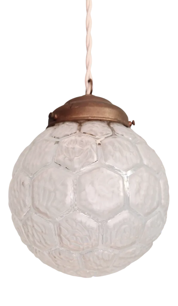 Art Deco Satin Glass Pendant Light, 1930sNWT. Tonny plush bed spread set king set 6 piece set Beige rose.