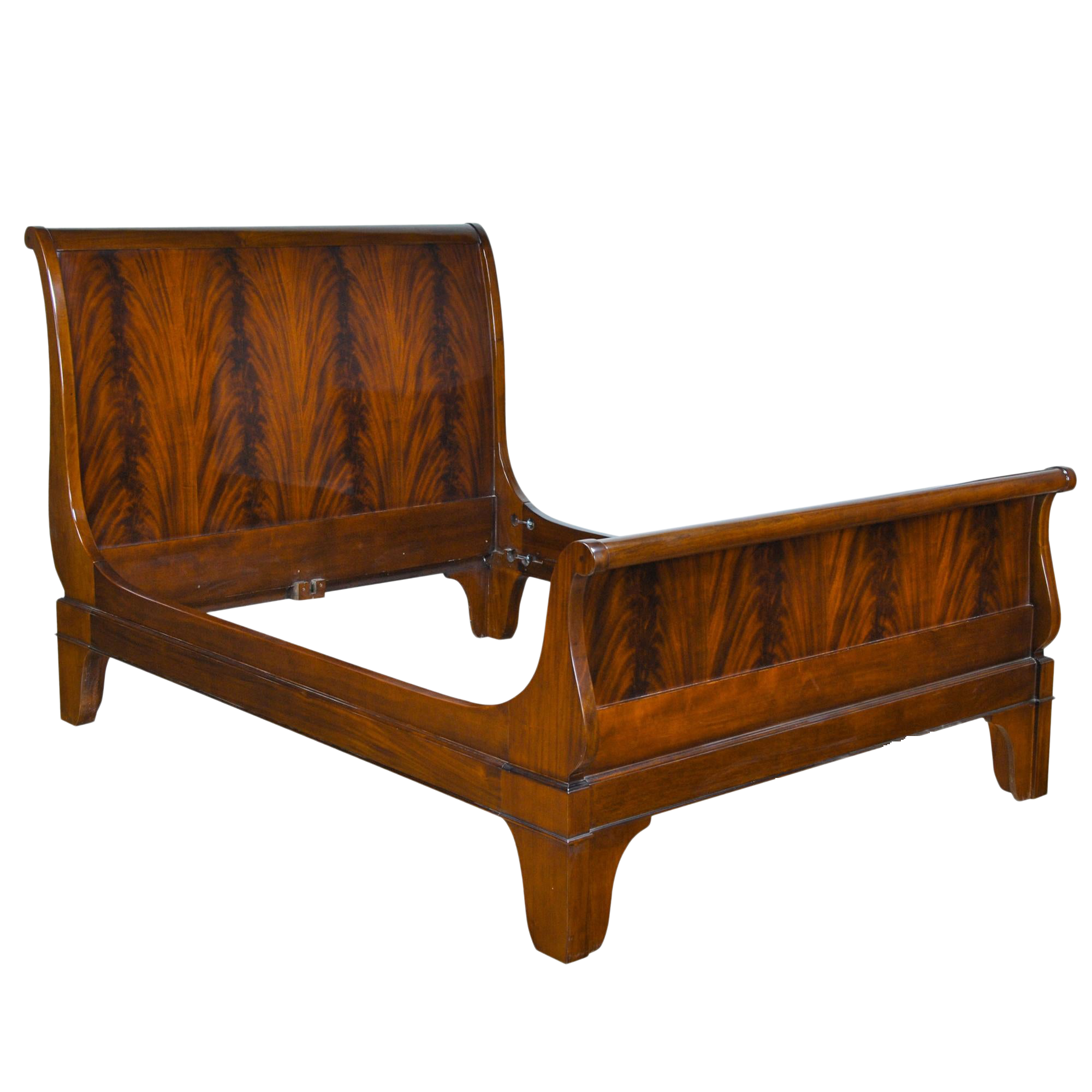 Traditional Mahogany Queen Size Sleigh Bedframe Chairish