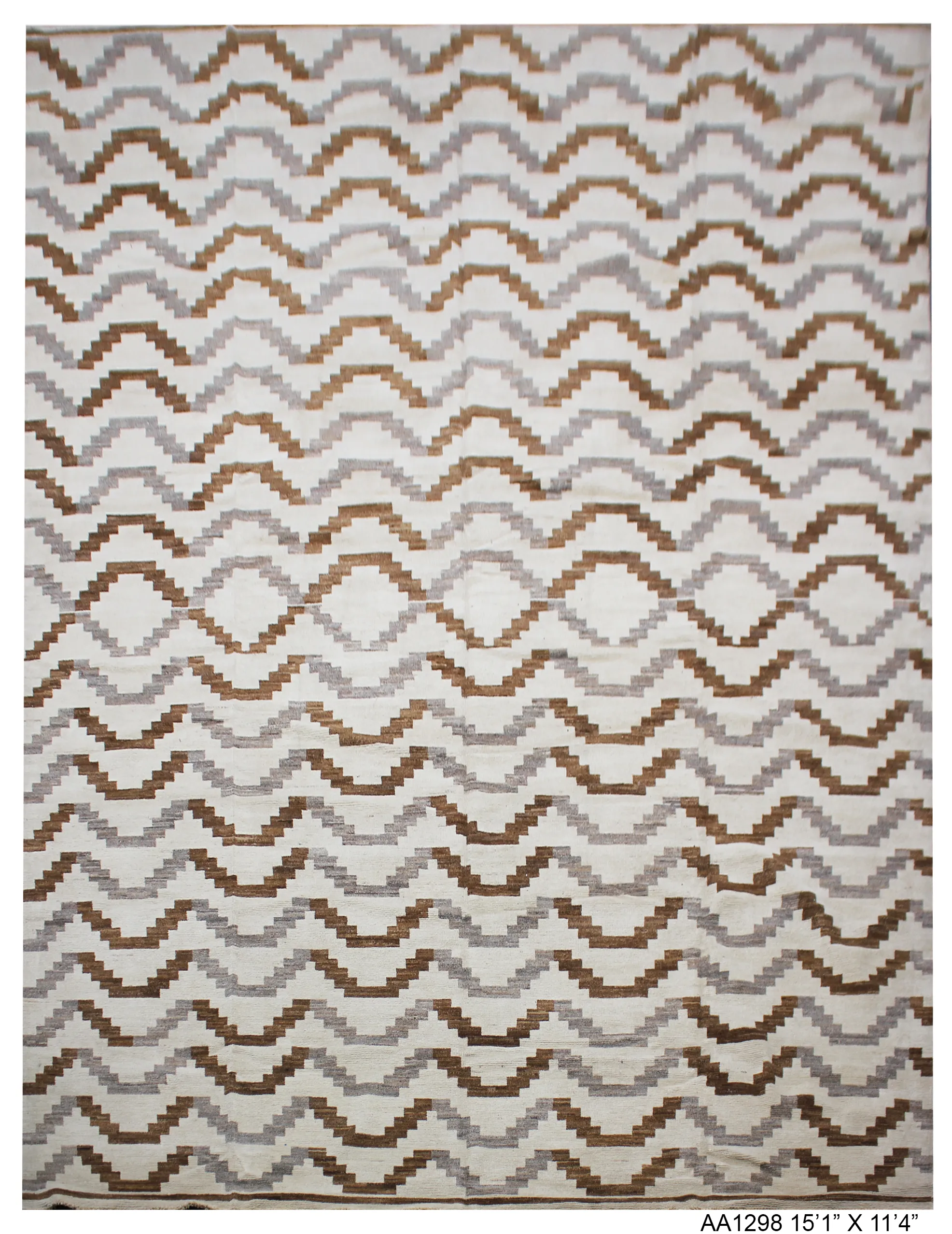 Hand Knotted Modern Design Wool Rug. 11\'4\