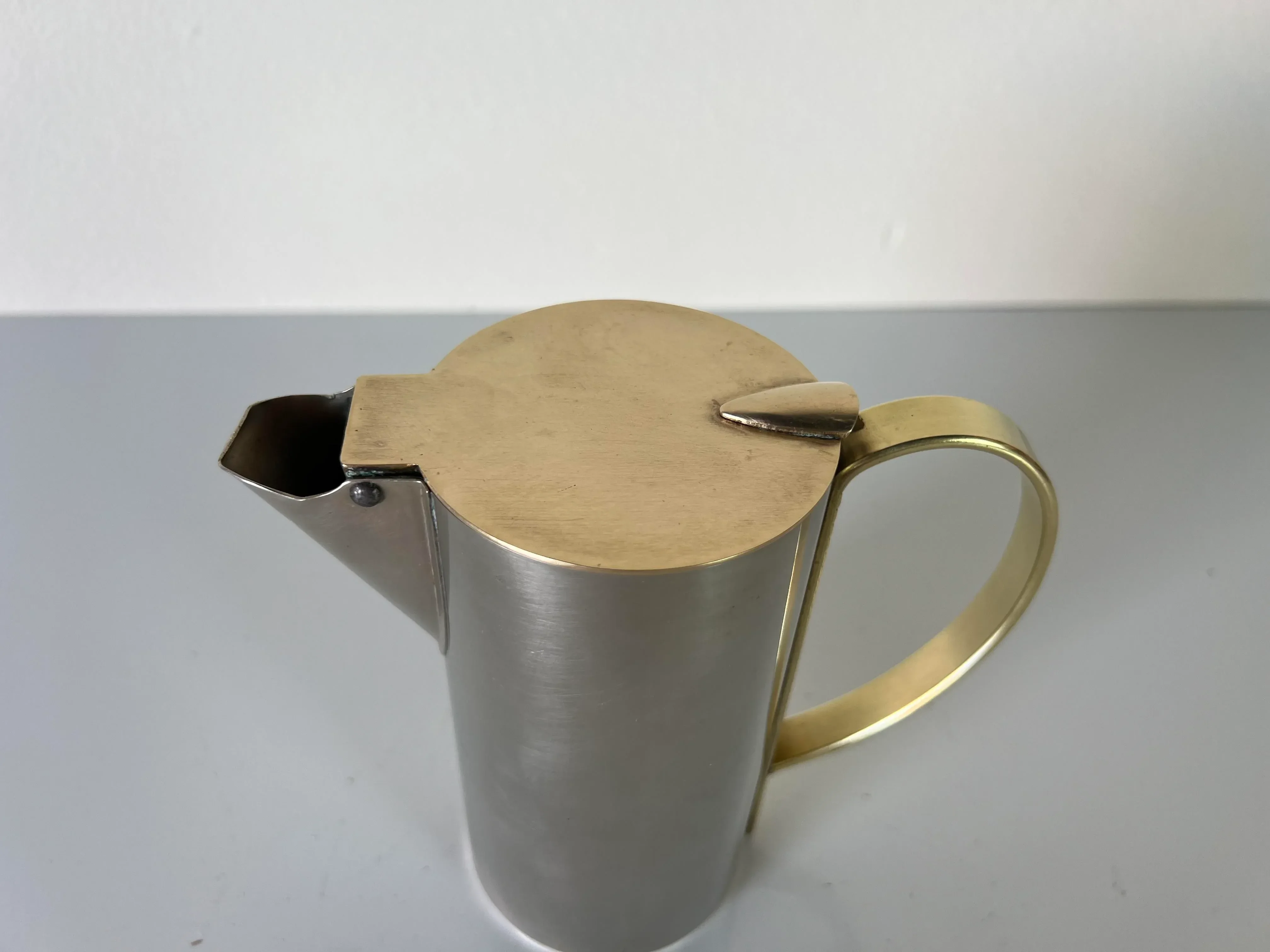 1930\'s Art Deco Stainless Steel and Brass Tapster Revere Rome Ny, Beer or Soda Can Opener