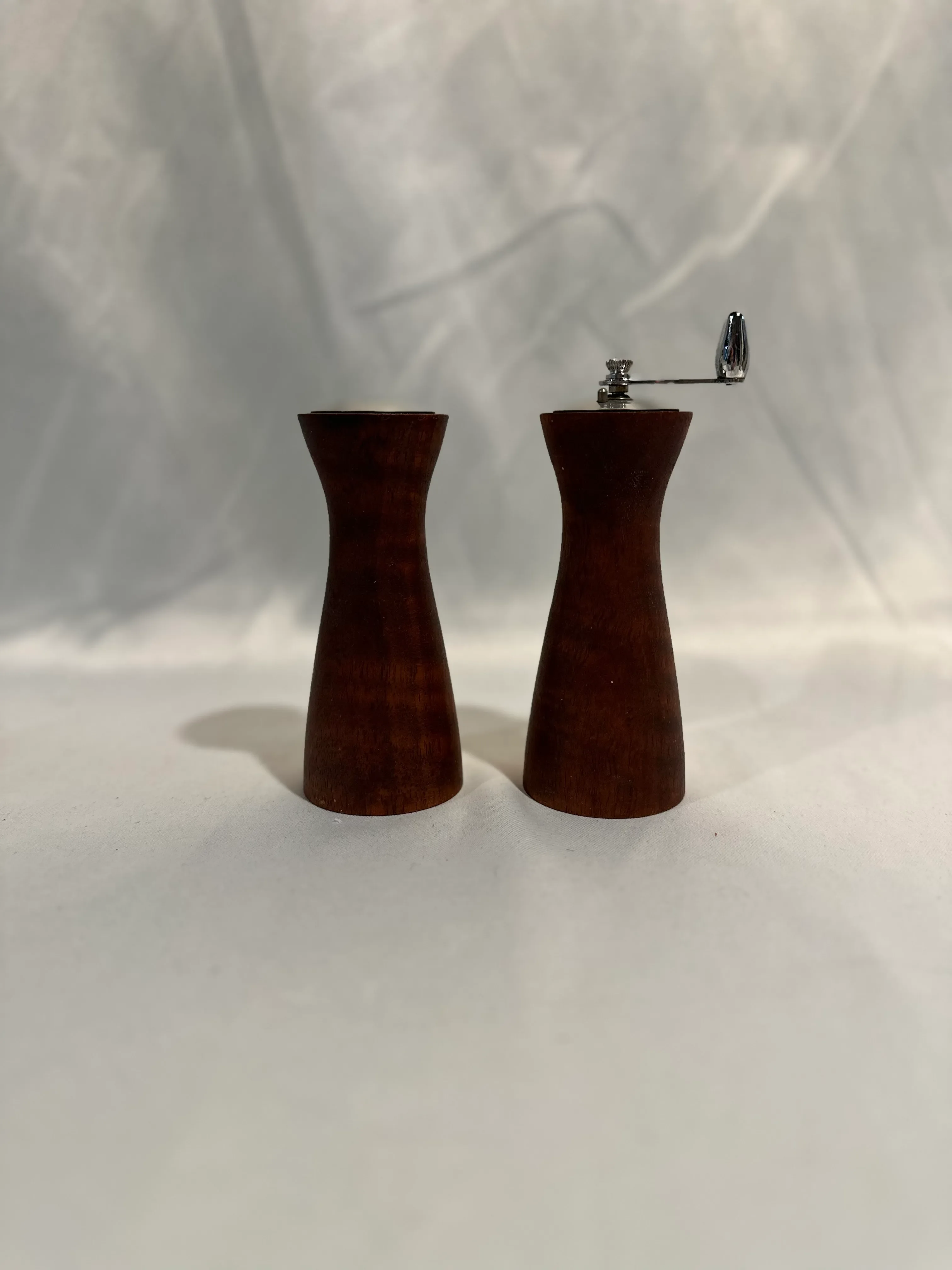 1960s Danish Modern Style Tapered Salt and Pepper Shakers- a Pair