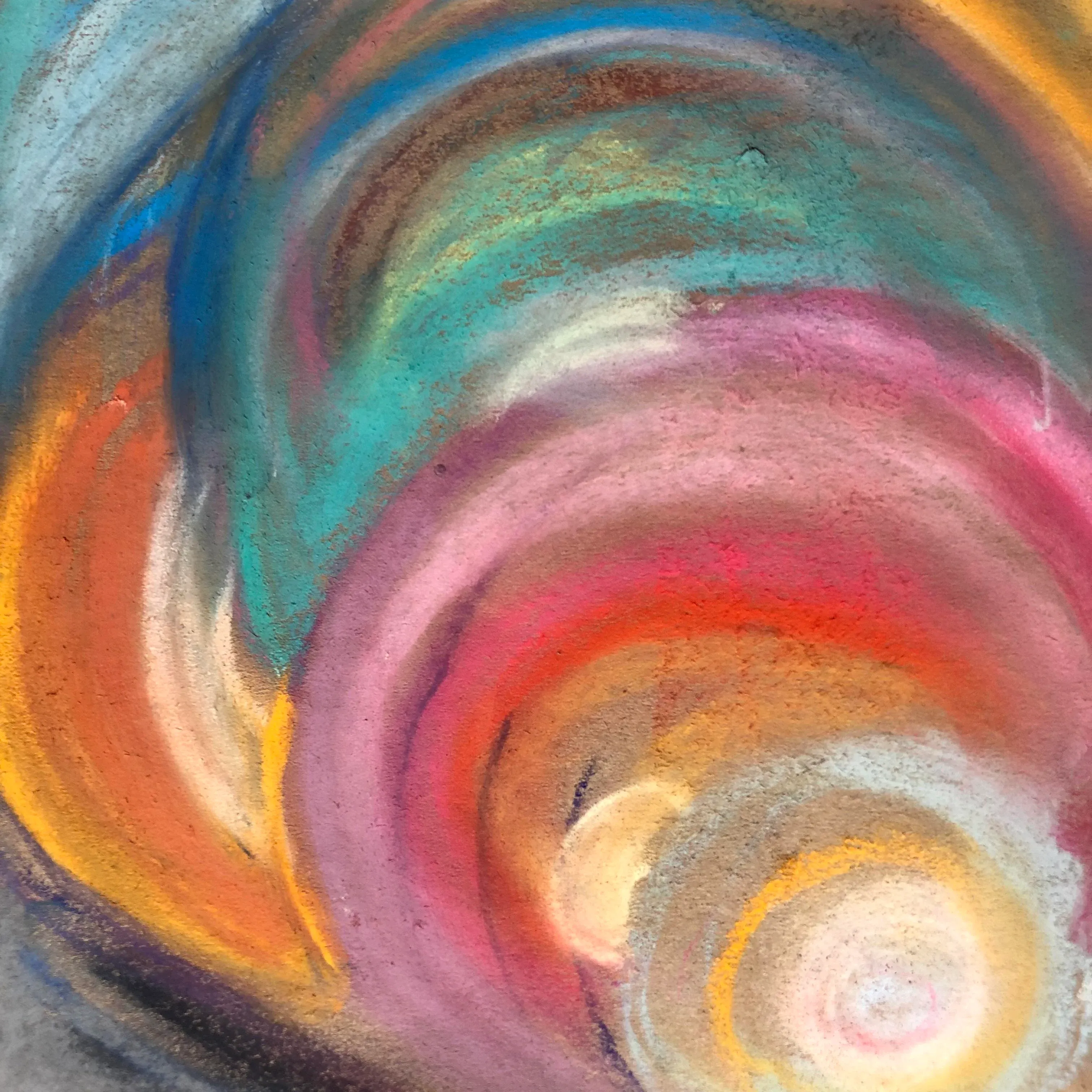 Abstract #99 by Erik Sulander Original Pastel on Paper 10x12.5