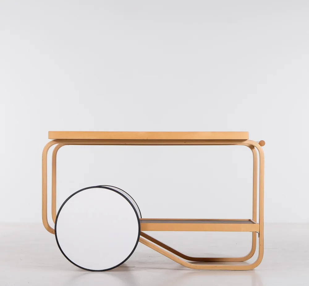 Vintage Tea Cart by Alvar Aalto for Artek, 1980s