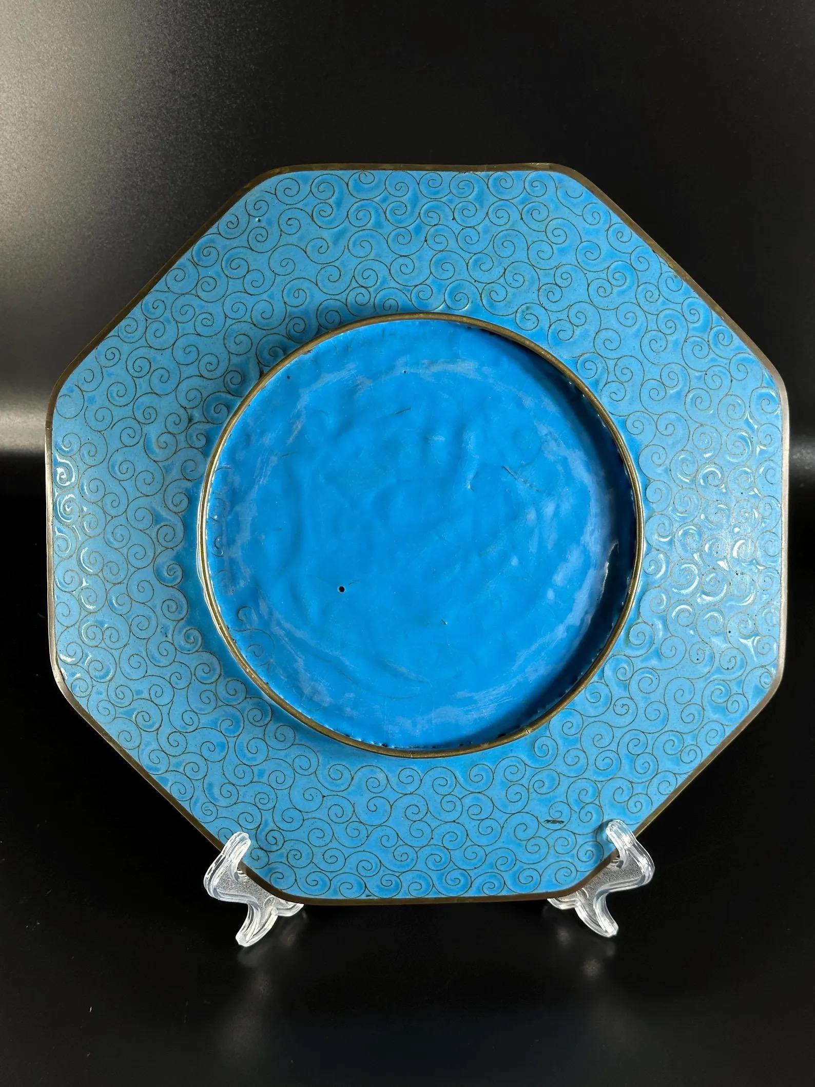 Japanese Cloisonné Plate, 1890s