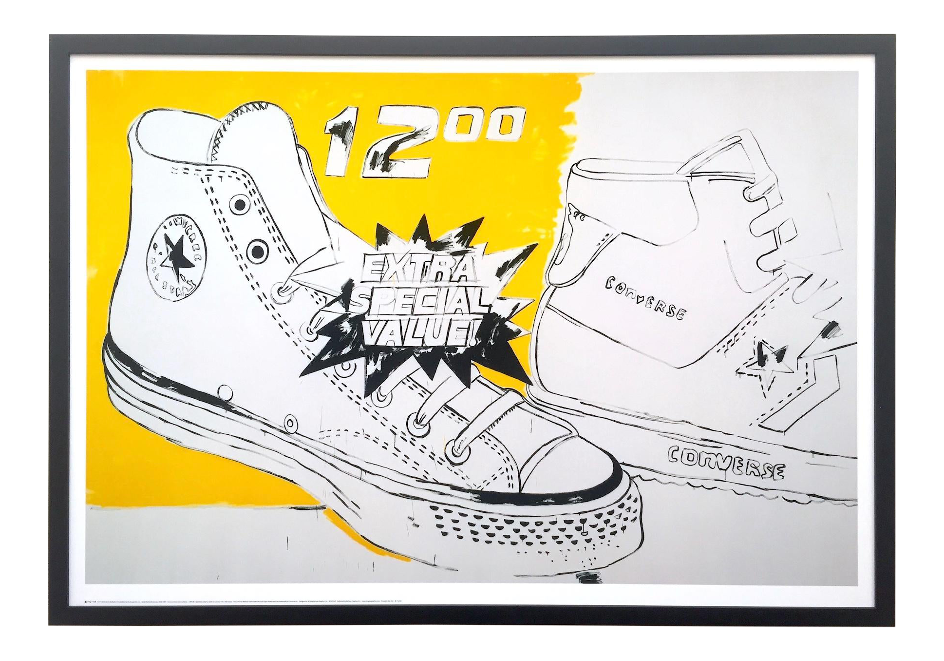 uitlijning Bedankt Kort geleden Andy Warhol Foundation Large Framed Pop Art Poster Print " Converse Extra  Special Value " 1985 | Chairish