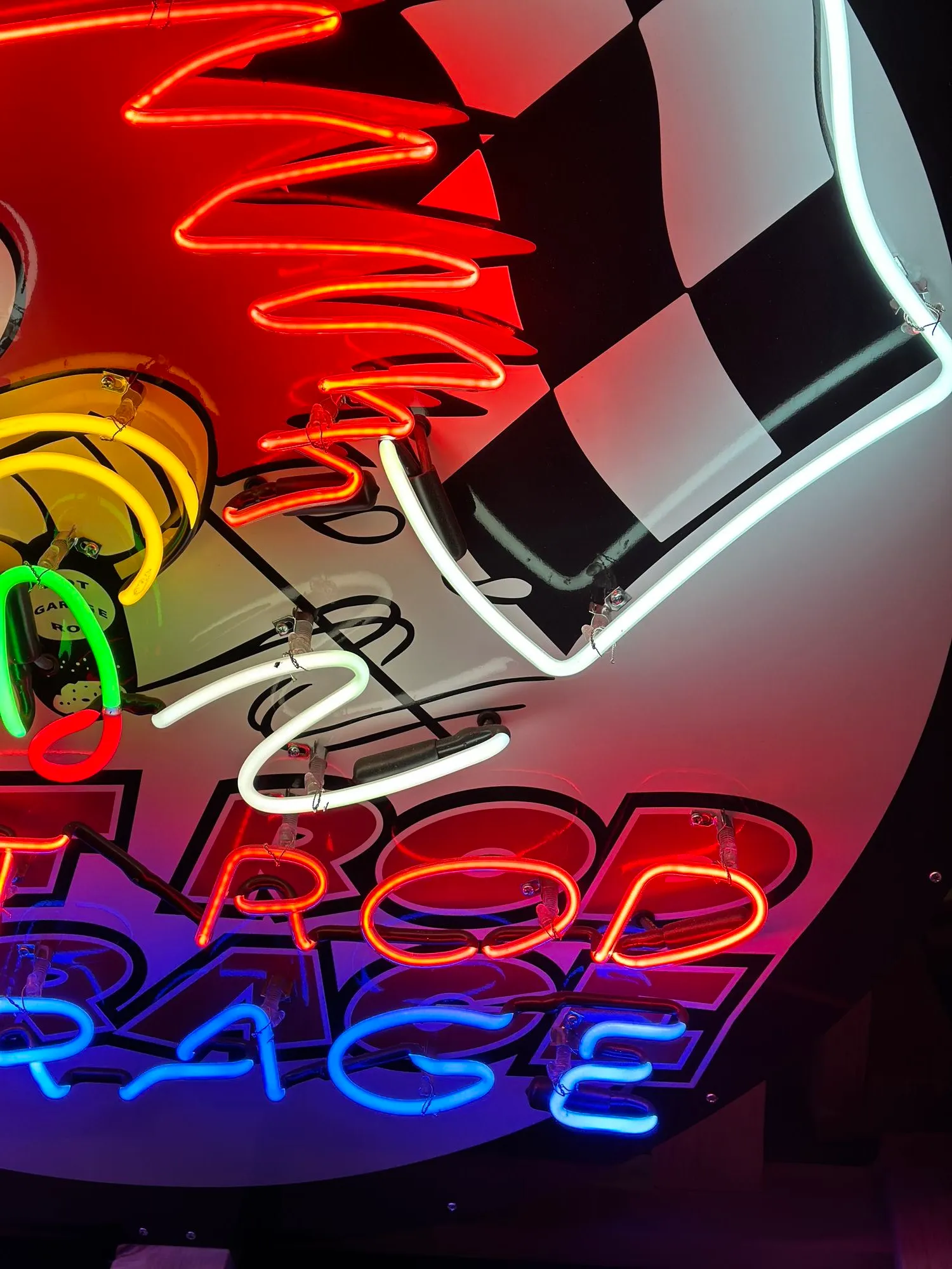 Vintage Hot Rod Garage Neon Sign | Chairish