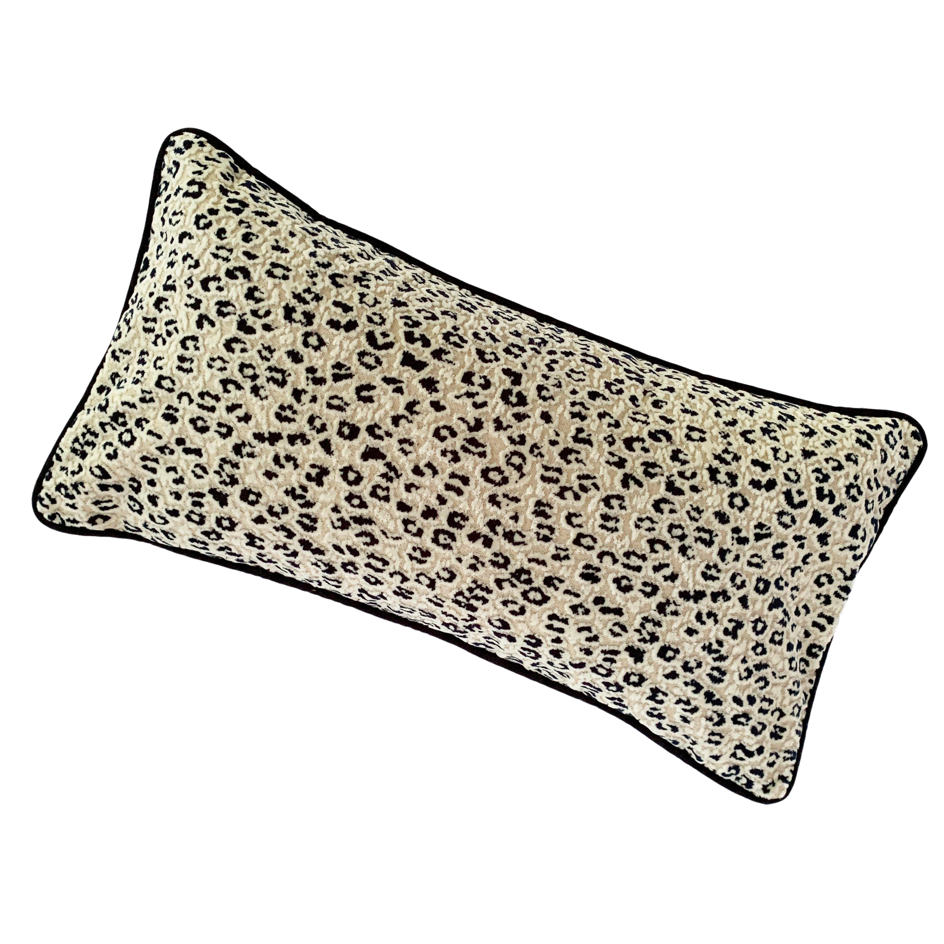 leopard print lumbar pillow