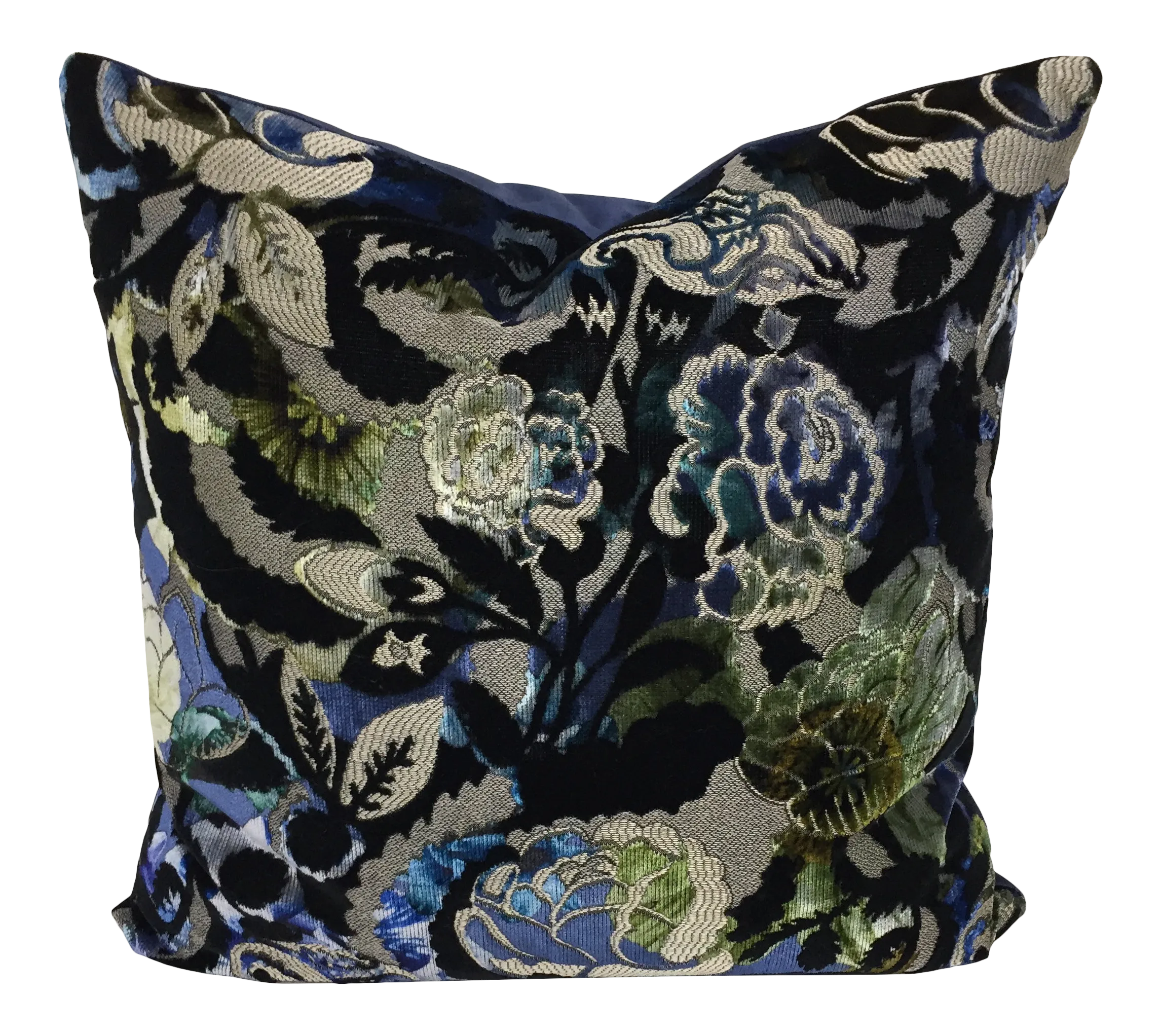Designers Guild Pillow Blue Navy Chartreuse Chairish