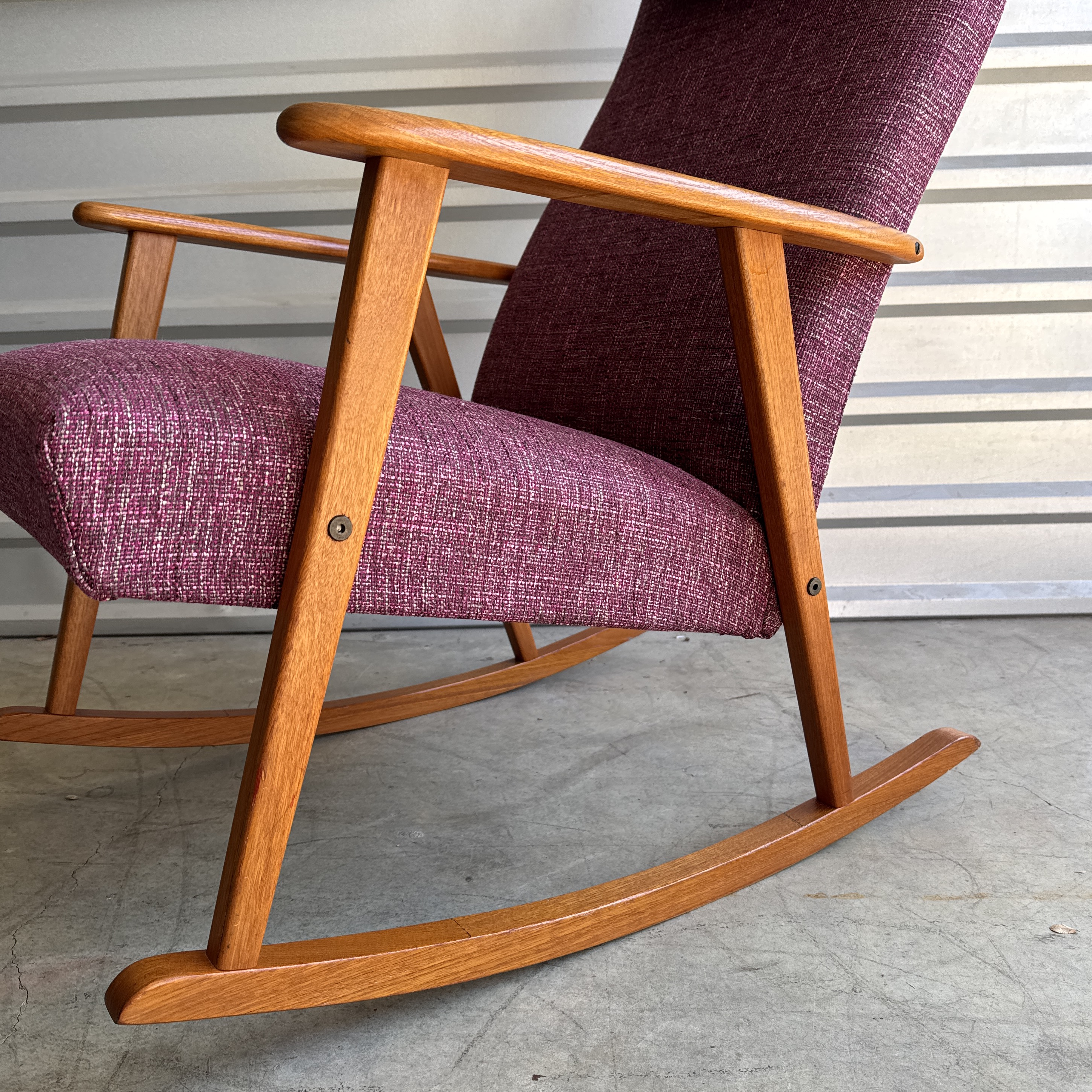 Vintage Swedish Teak Johnason Rocking Chair Chairish