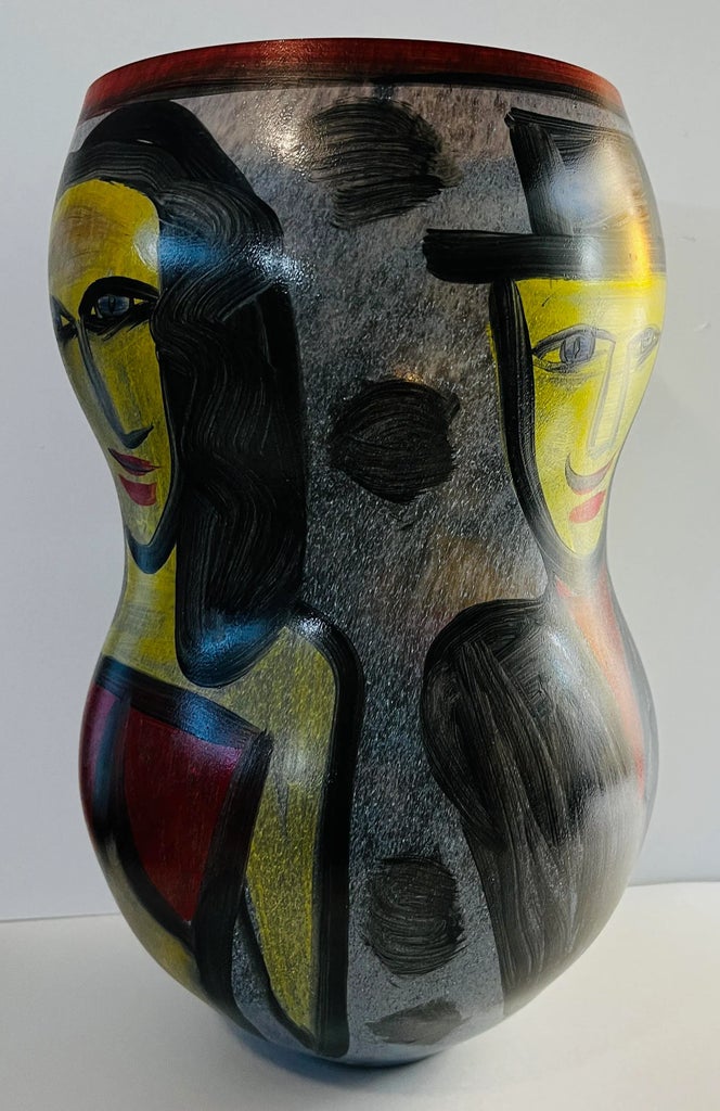 1980s Ulrica Hydman-Vallien Kosta Boda Vase