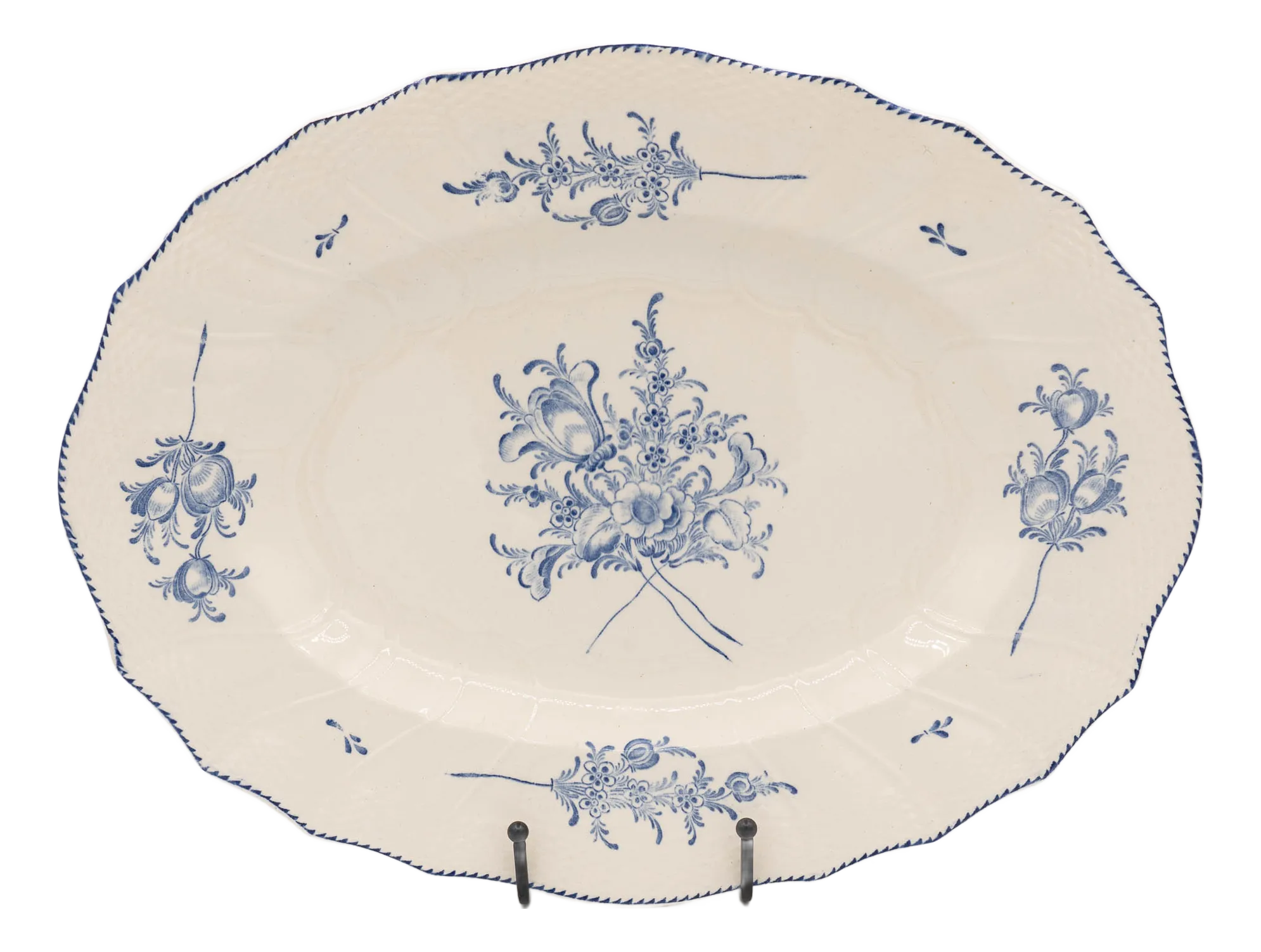 Antique Serving Platter by Boch Frères, 1870s