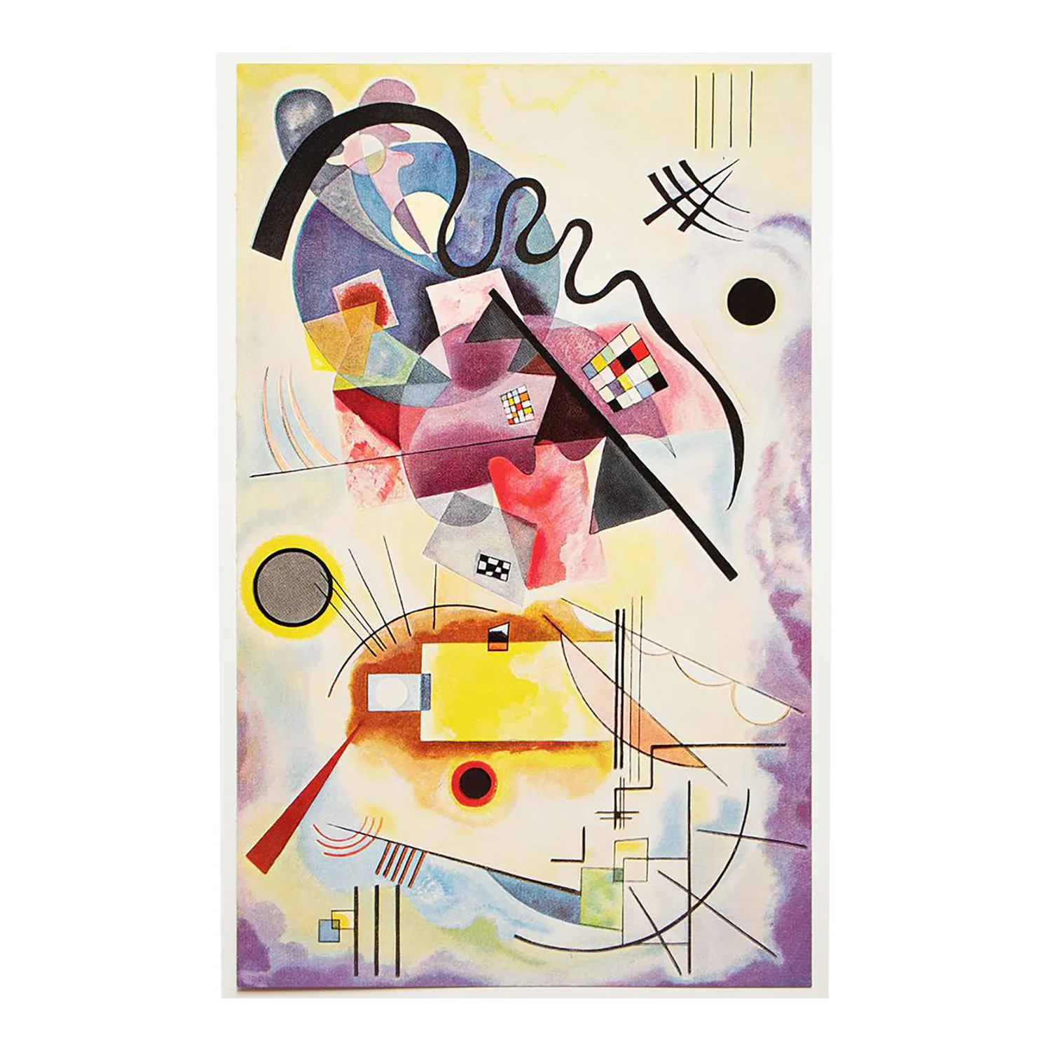 Yellow, Red, Blue, 1925 by Vassily Kandinsky - 36 X 47