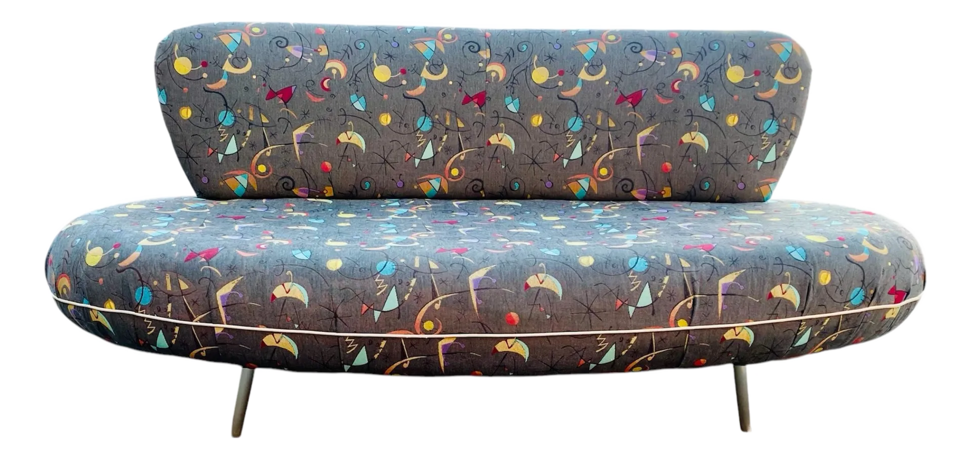 1970s Mid Century Modern Space Age Atomic Disk Sofa | Chairish