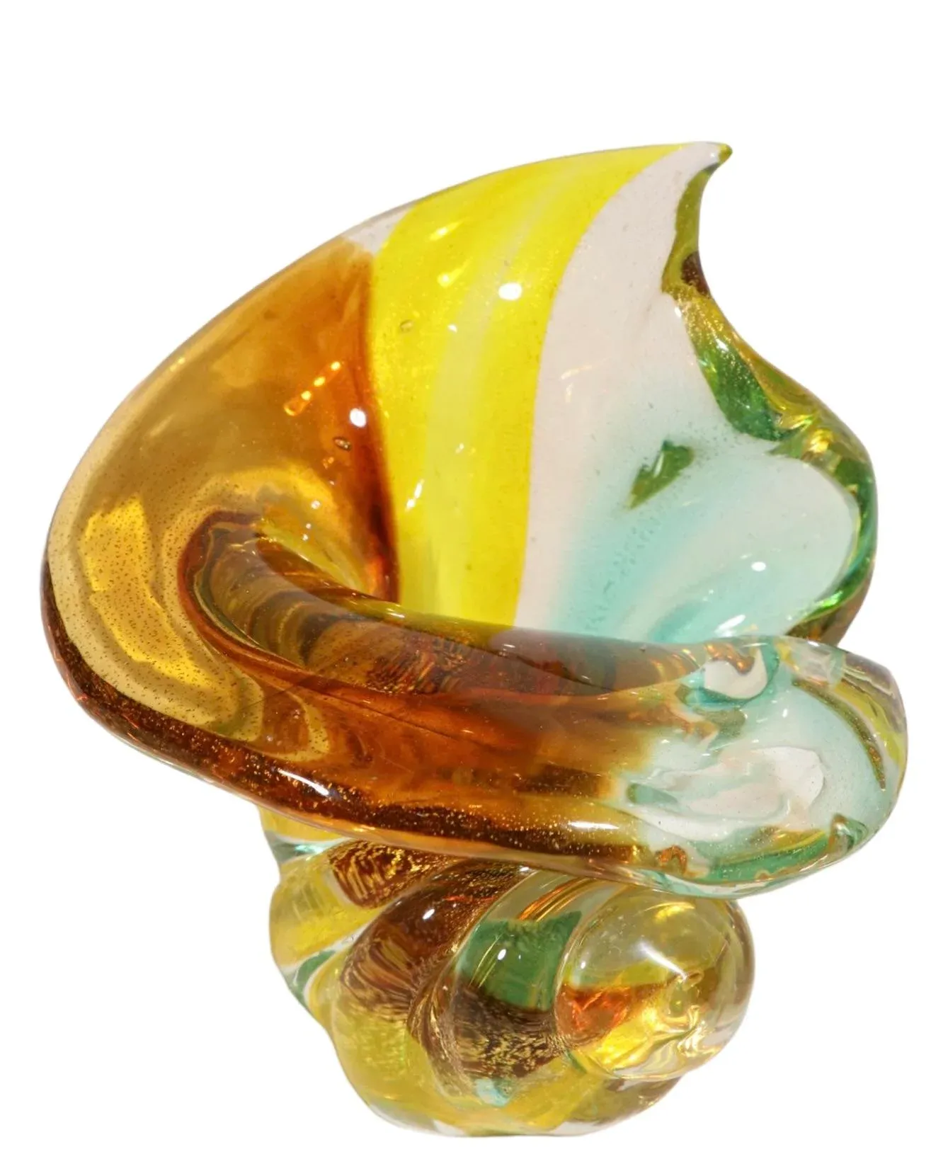 Murano Art Glass Twist Form Vase After Barovier