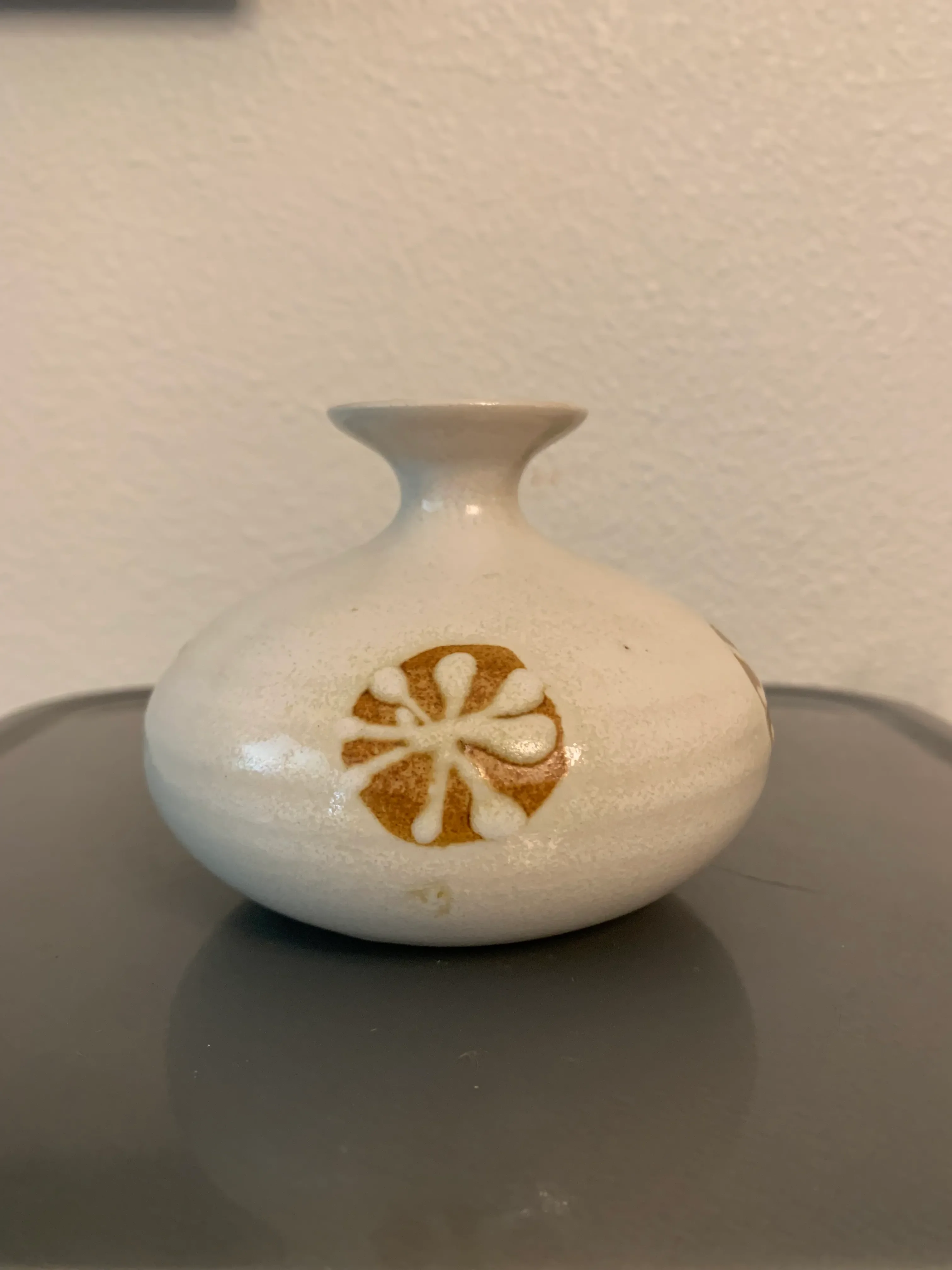 工芸品 Vintage vase from artec LARGE Mid Century ZEBRA Stripe V.B. Opaline Glass Vase