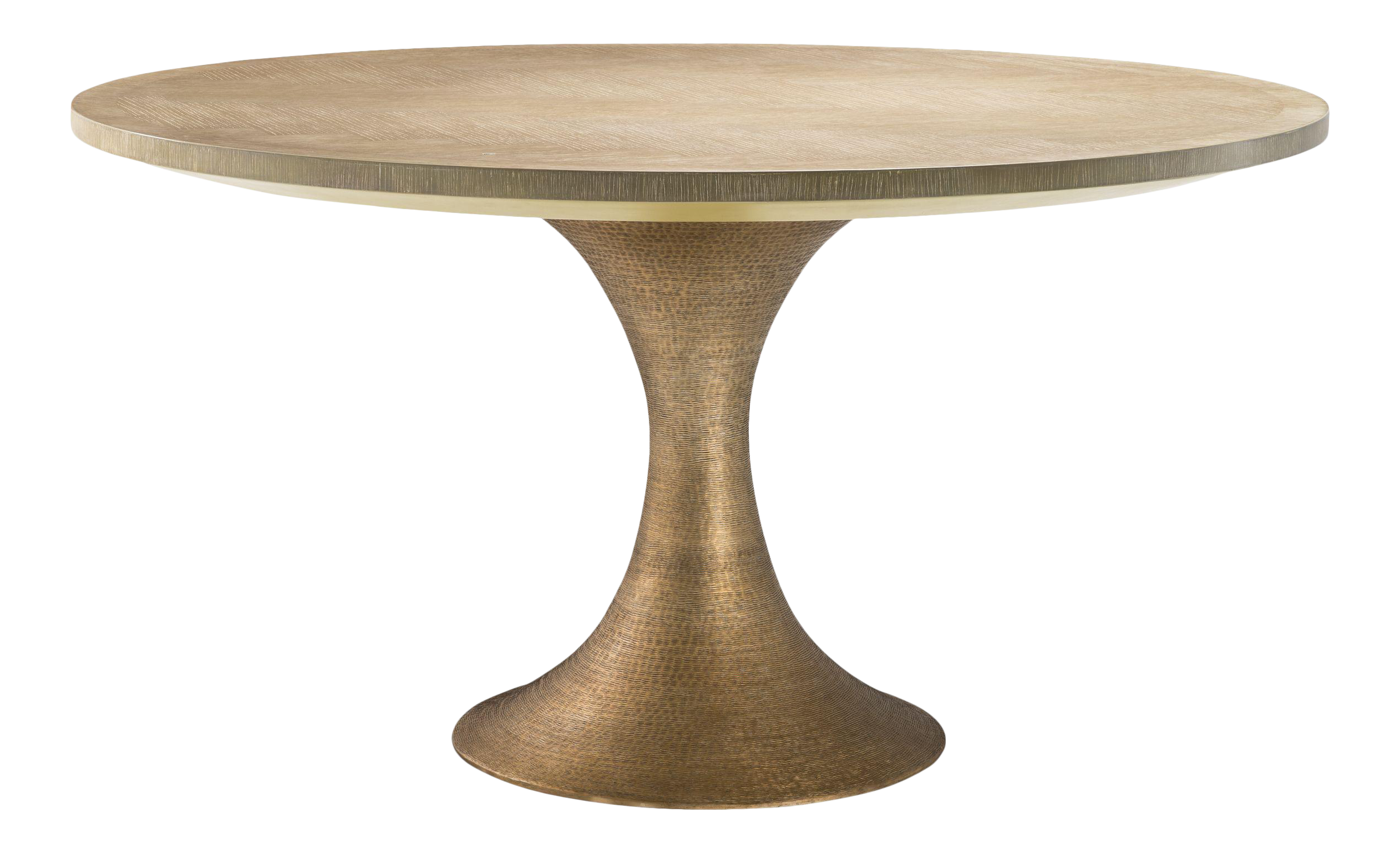 Round Oak Dining Table Eichholtz Melchior Chairish