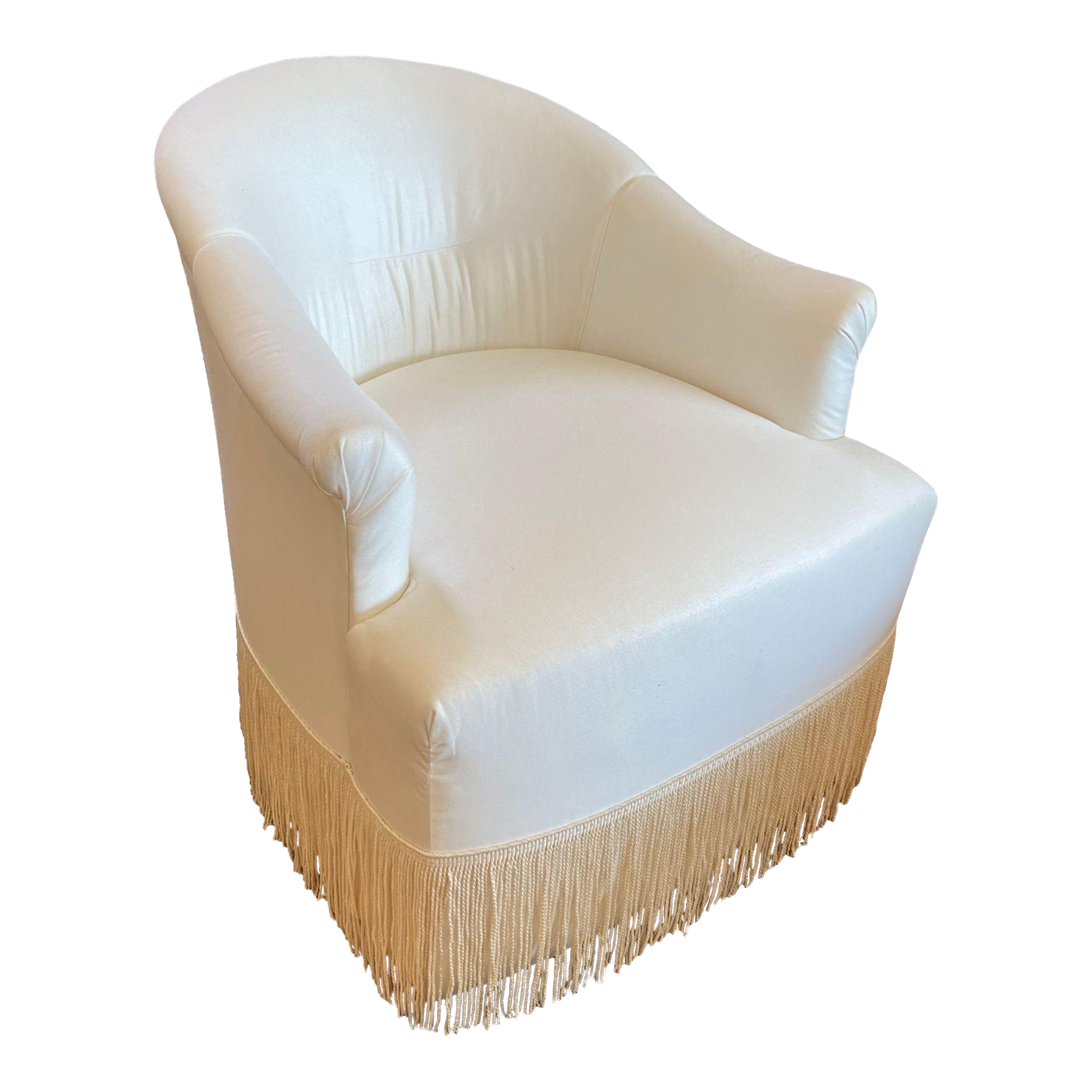 White fringe chair hot sale