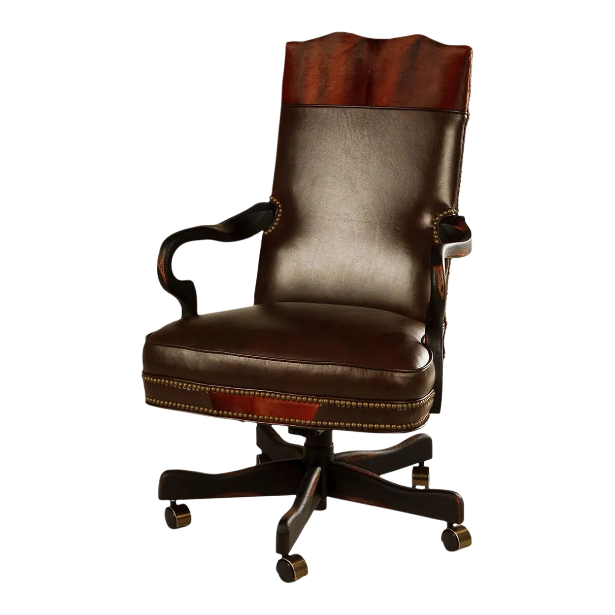 Custom Leather Office Chair Chairish