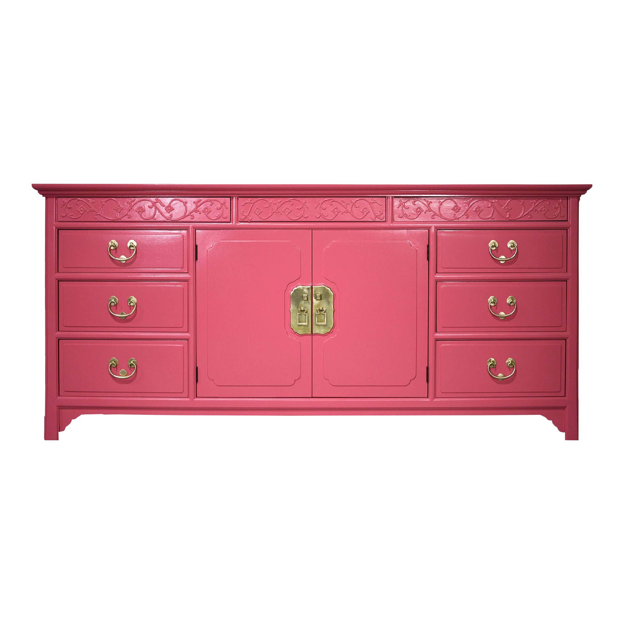 Vintage Chinoiserie Buffet the Folio 16 Collection by Henredon Newly