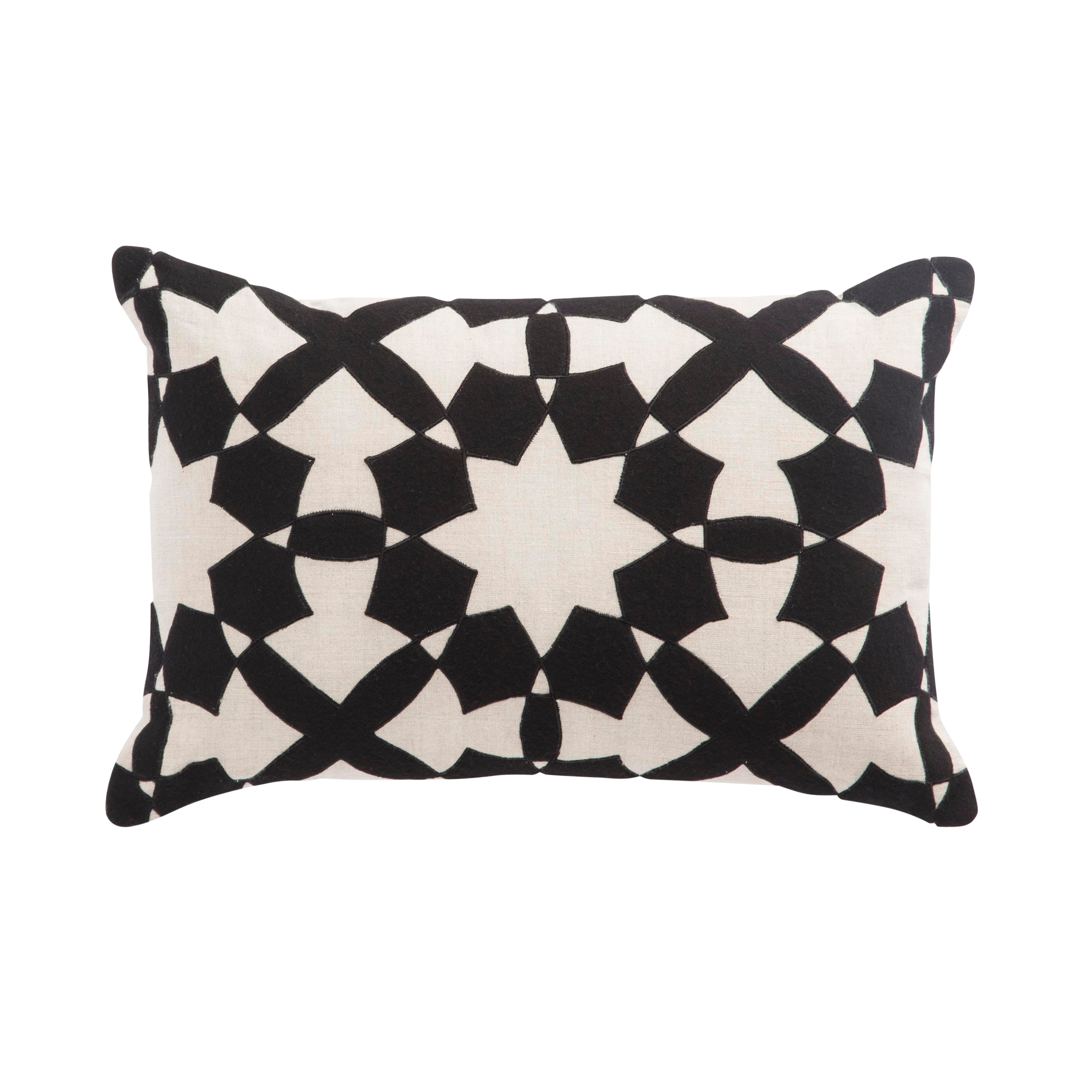 Nikki Chu By Jaipur Living Casino Black Ivory Geometric Down