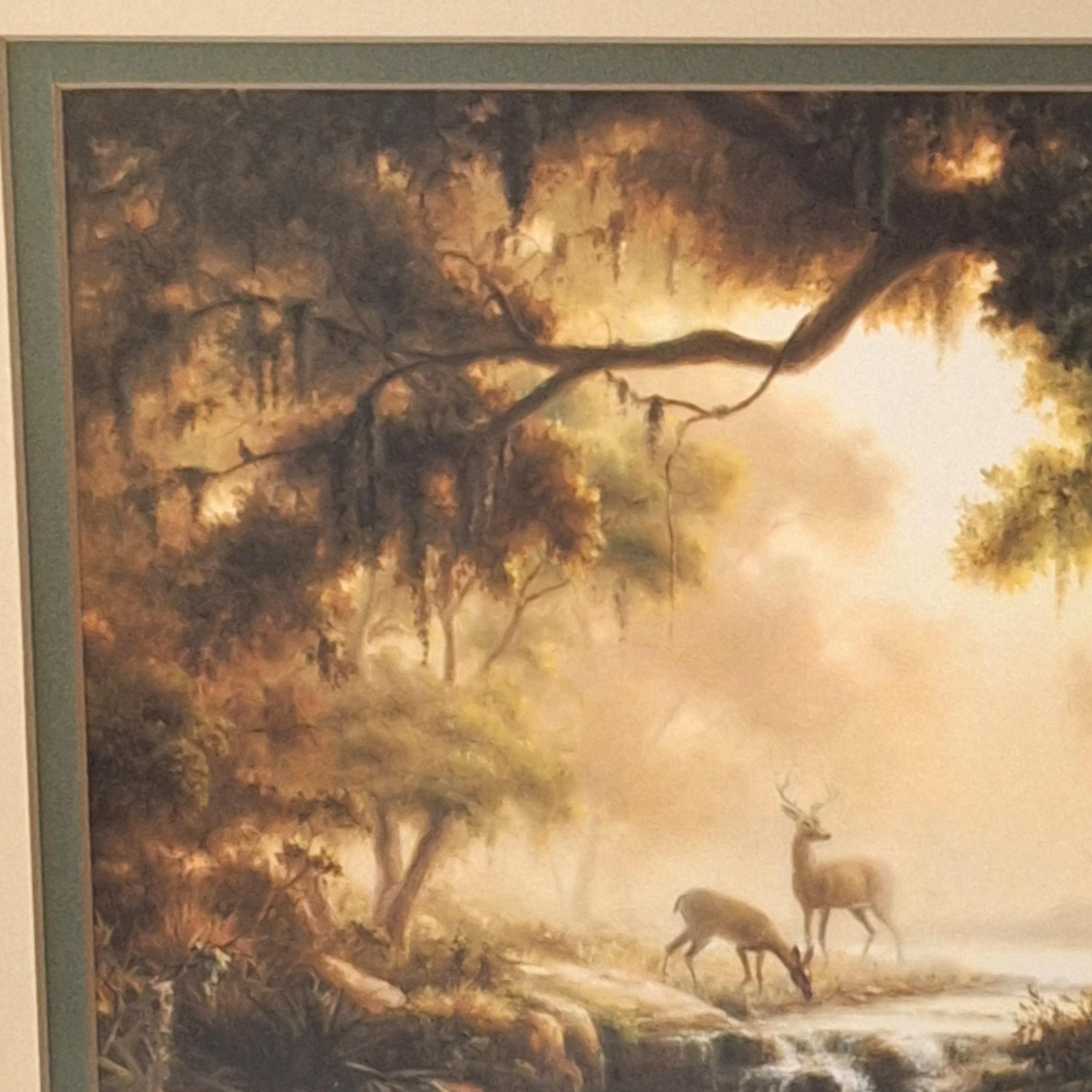 絵画 ND Late 20th Century Dalhart Windberg Signed Woodland Reflections