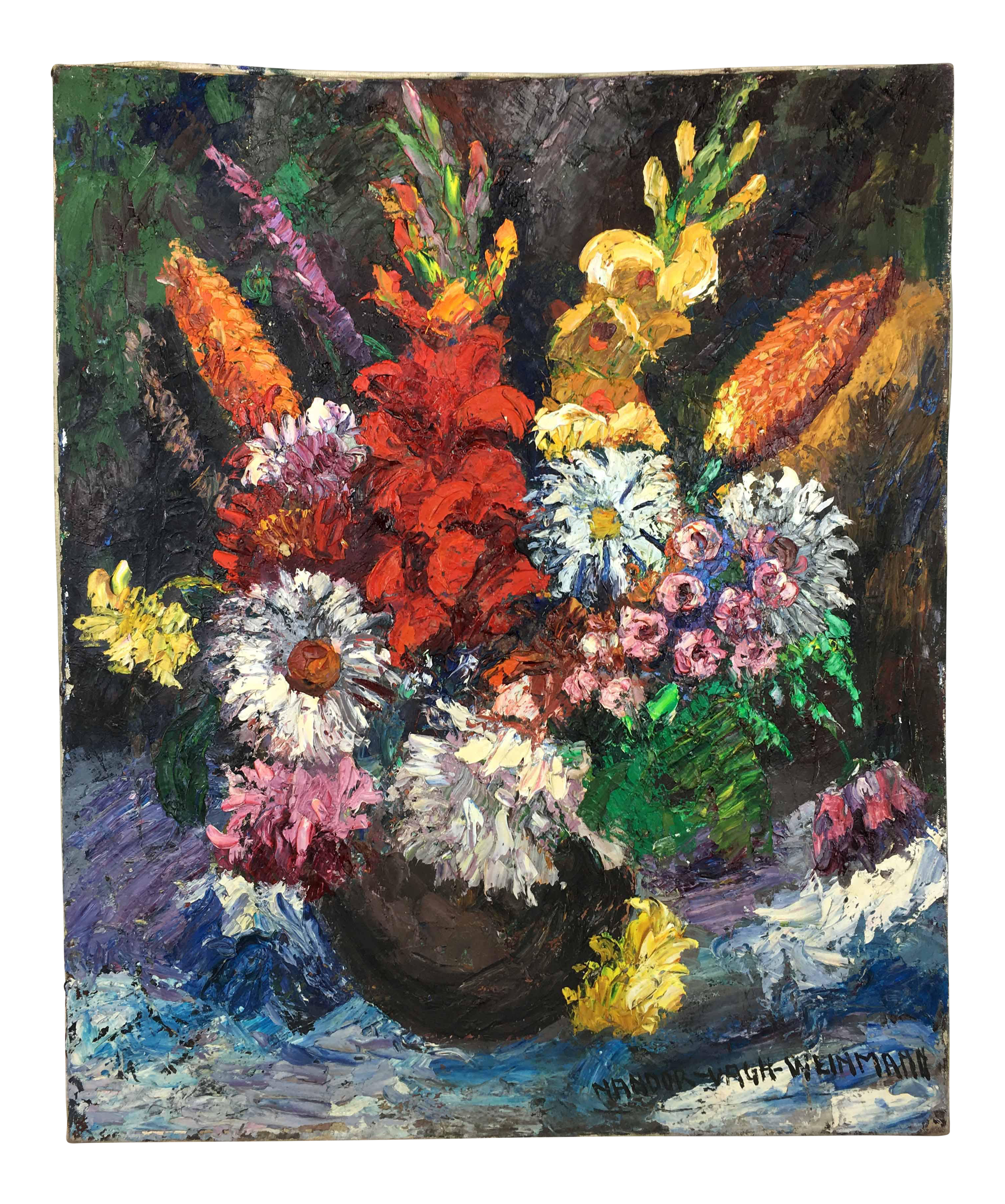 1960 S Impressionist Les Fleurs Epanouies By Nandor Vagh Weinmann Chairish