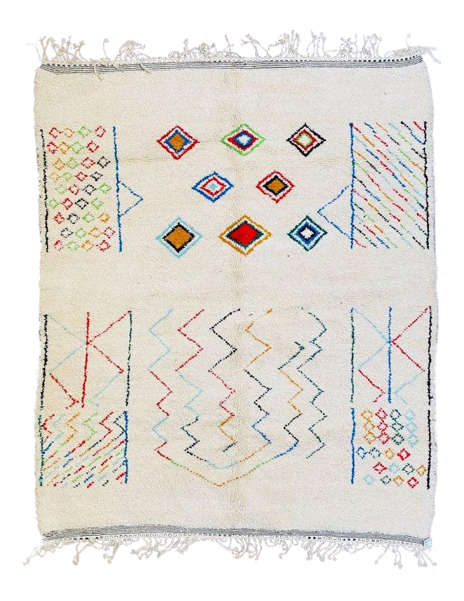 Moroccan Beni Ourain Rug Chairish