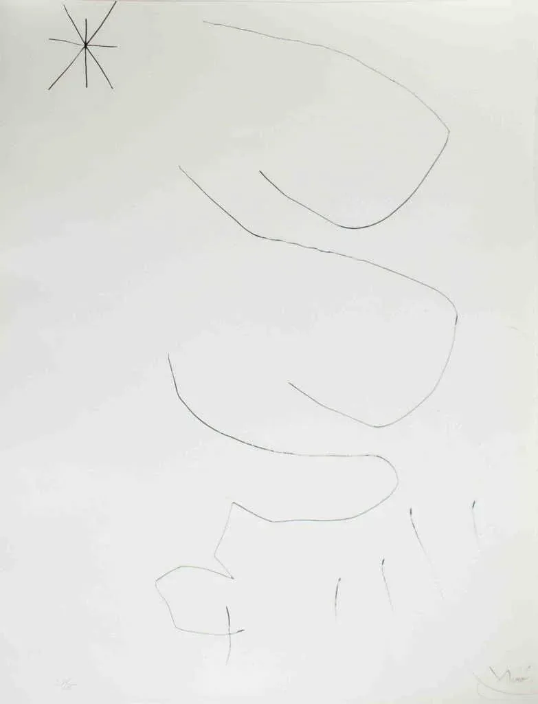 Joan Miró - Diary of a Writer - Original Etching by J. Miró - 1975