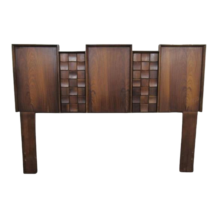 MidCentury Brutalist Headboard Chairish